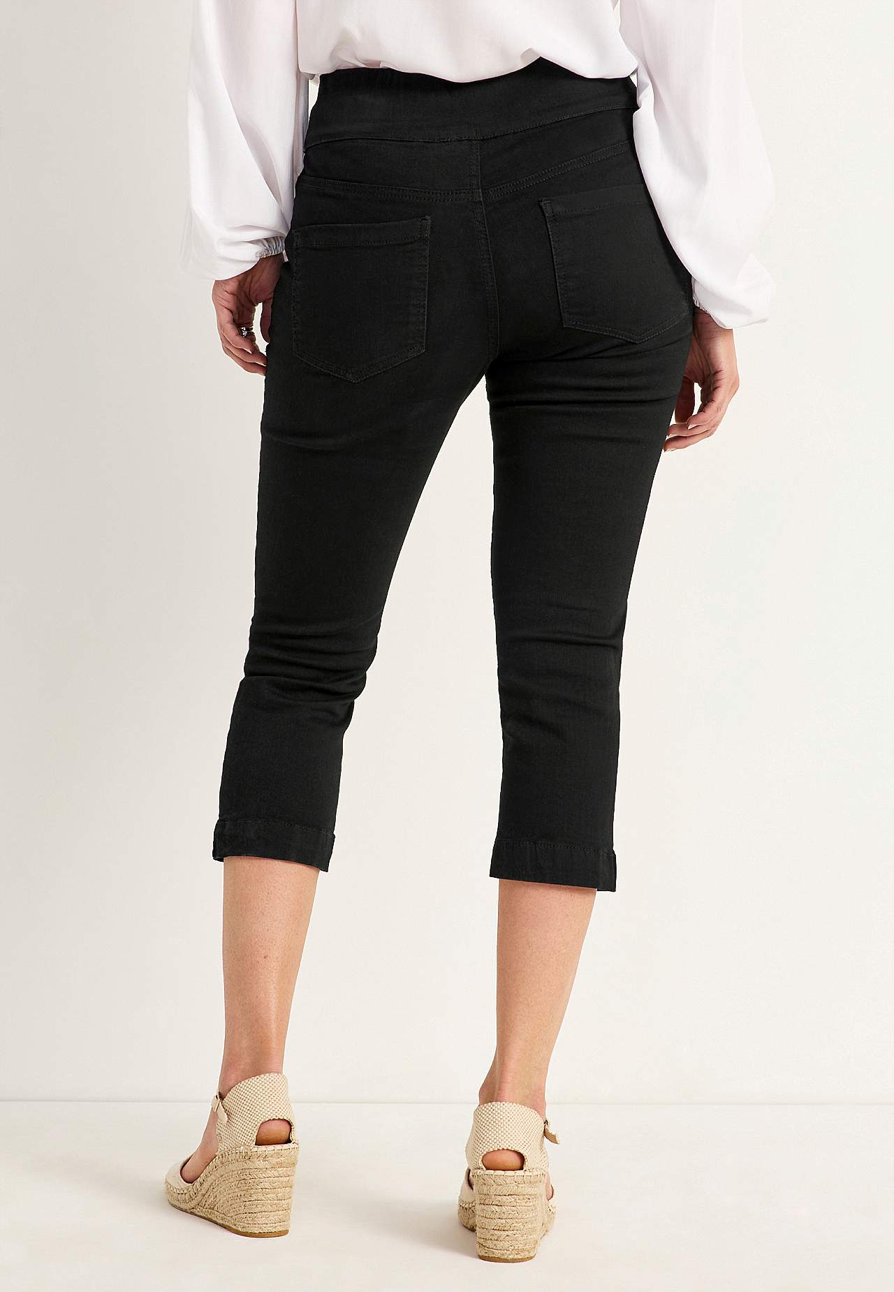 Supersköna caprijeggings i denim Elin