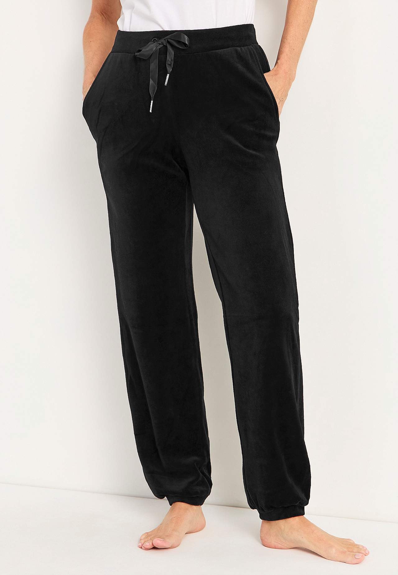 Velourbyxa med mudd