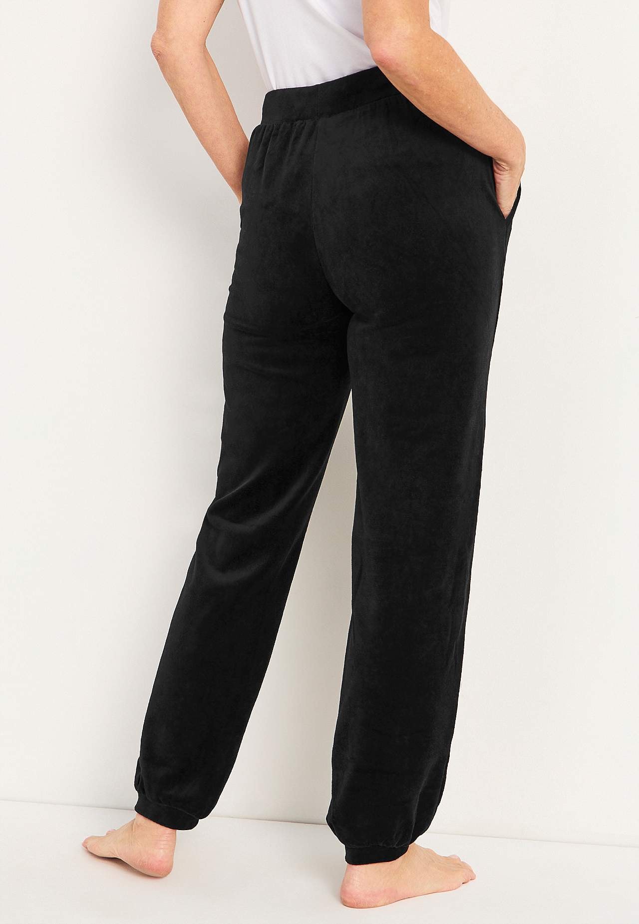 Velourbyxa med mudd
