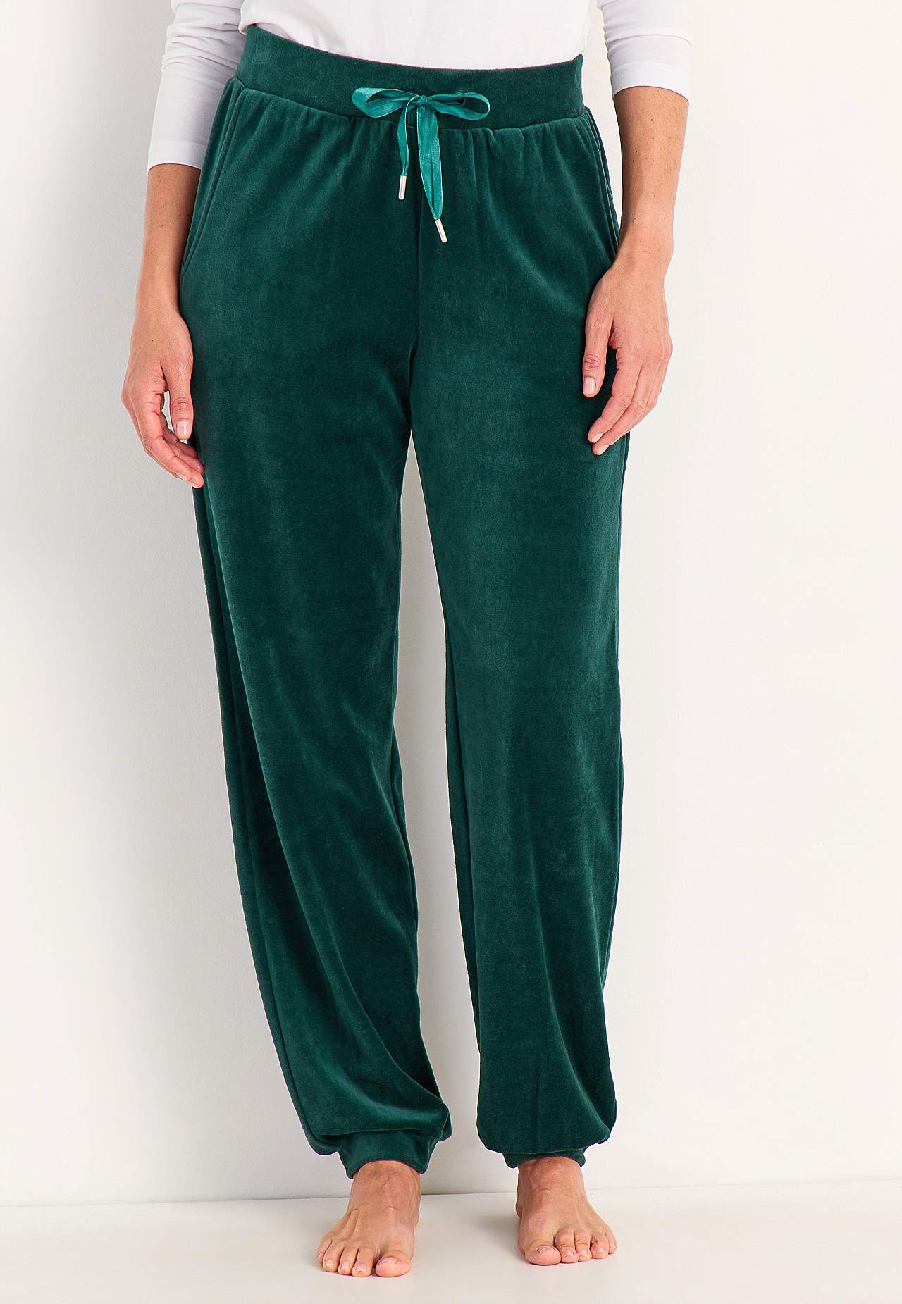 Velourbyxa med mudd