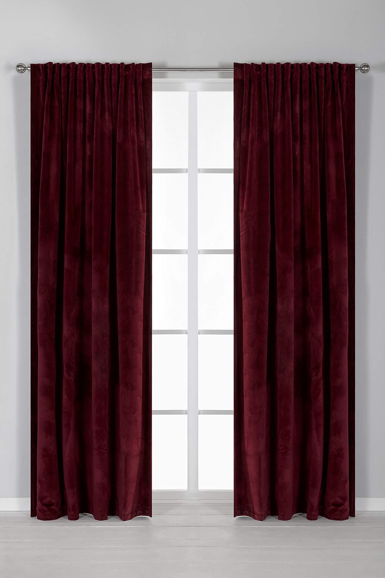 Gardinlängd sammet 2-pack