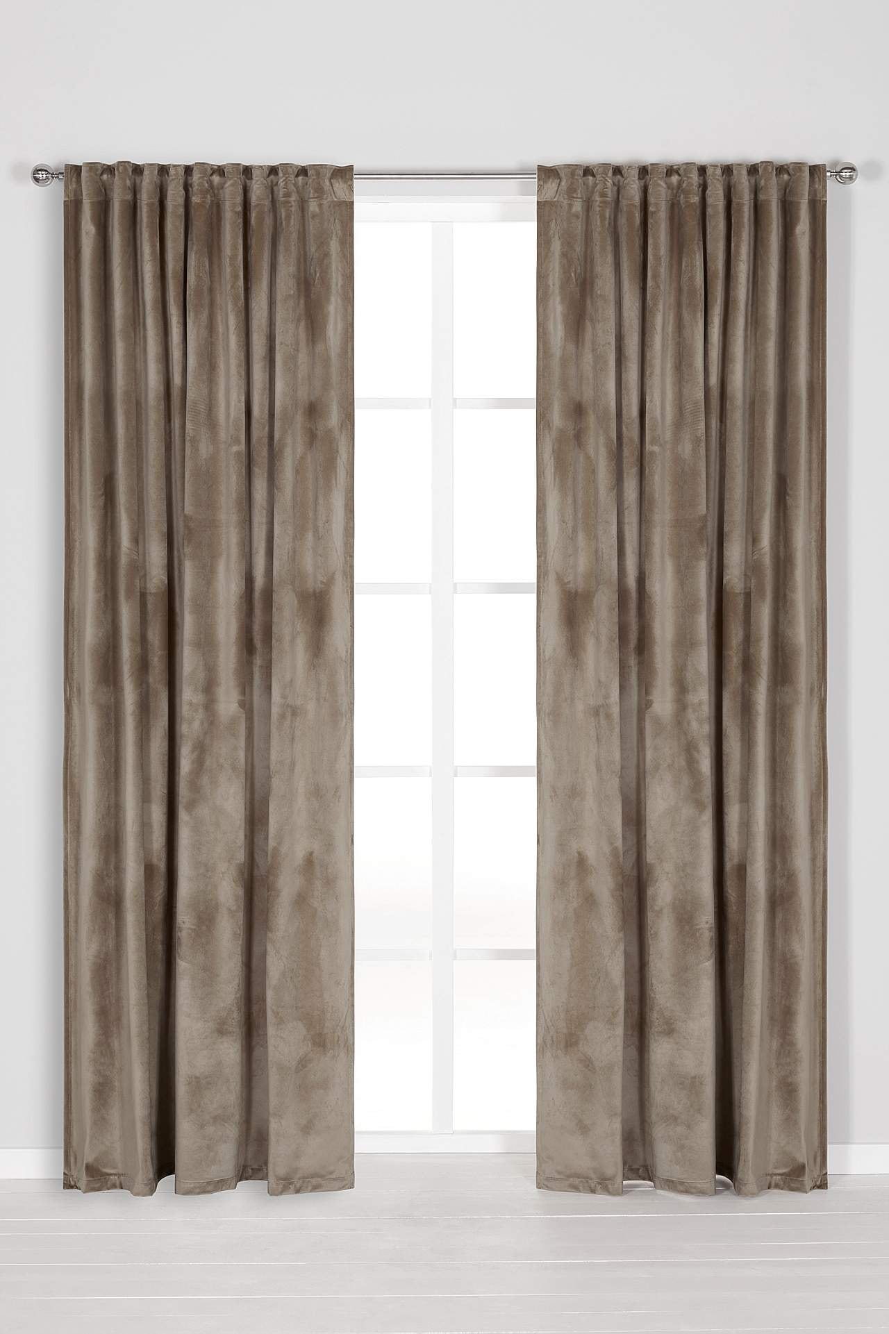 Gardinlängd sammet 2-pack
