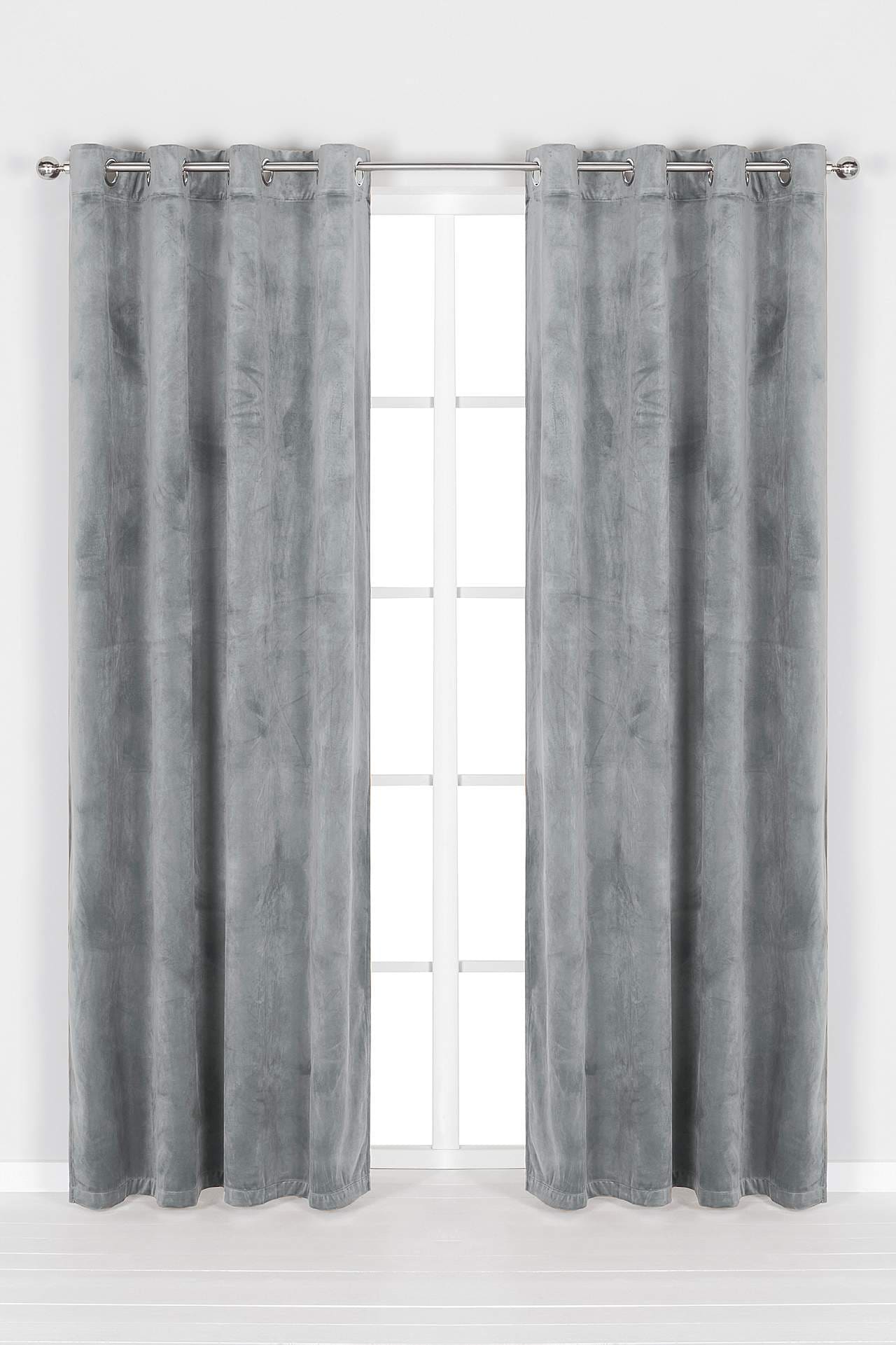 Sammetslängder med öljetter 2-pack
