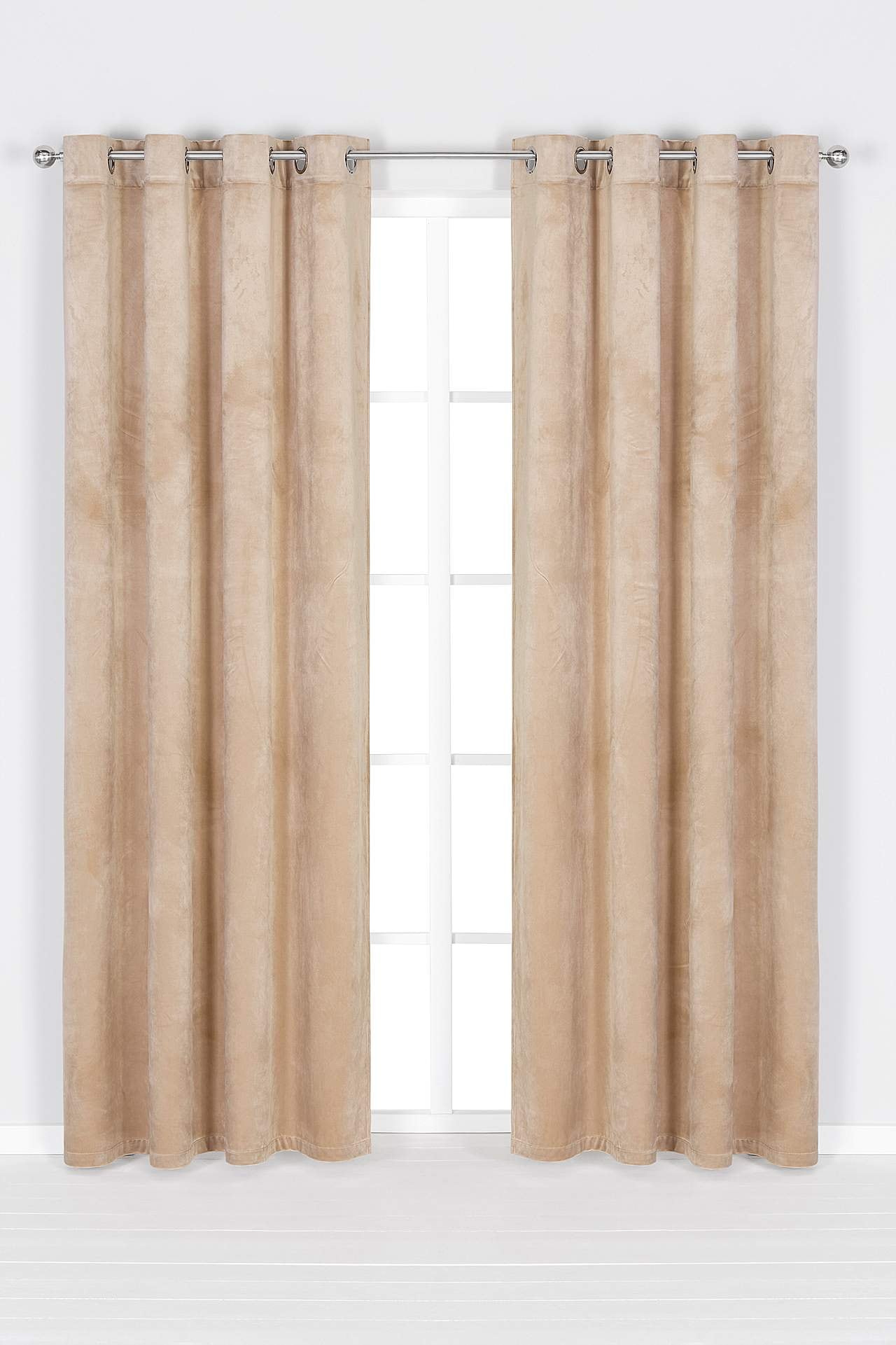 Sammetslängder med öljetter 2-pack