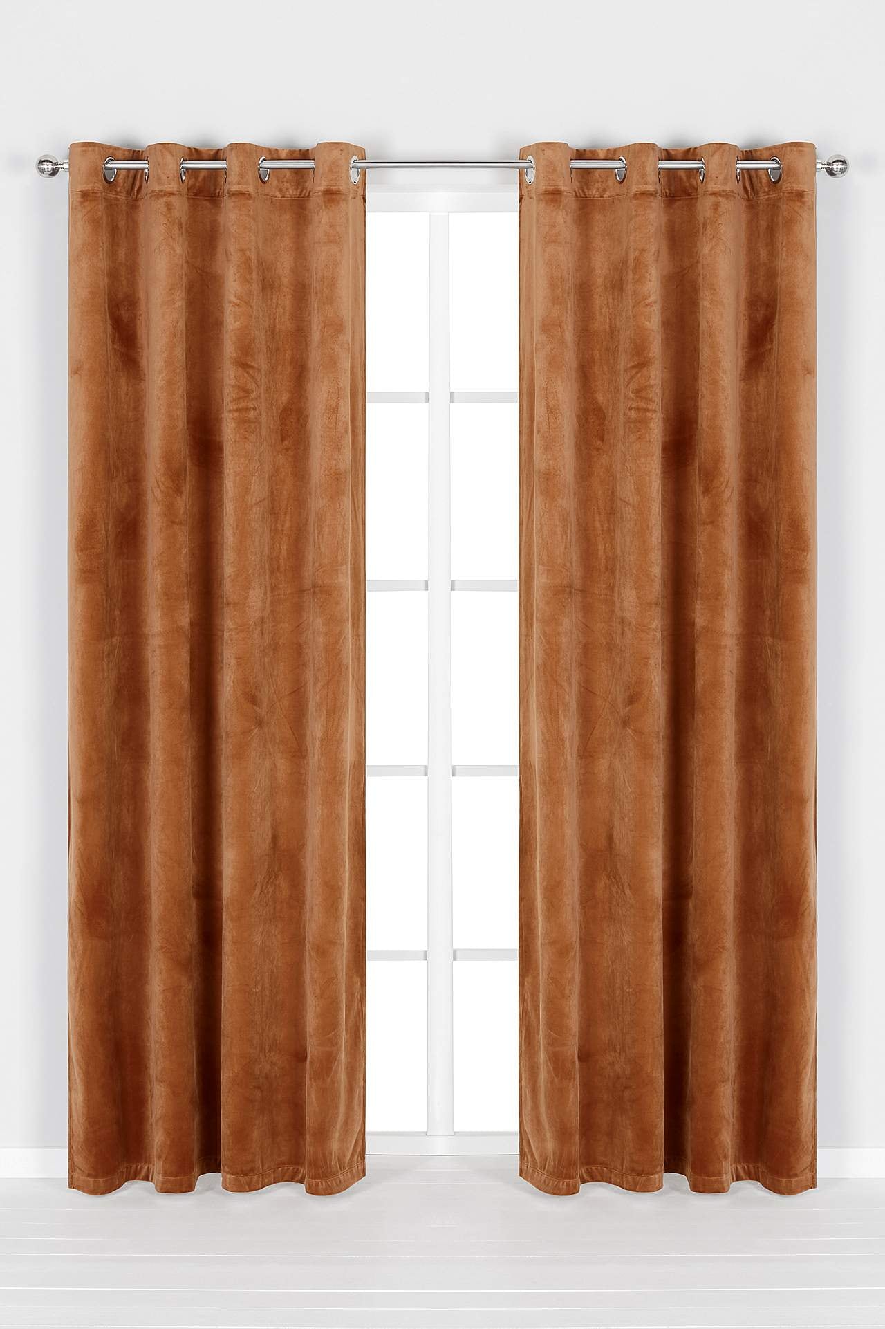 Sammetslängder med öljetter 2-pack