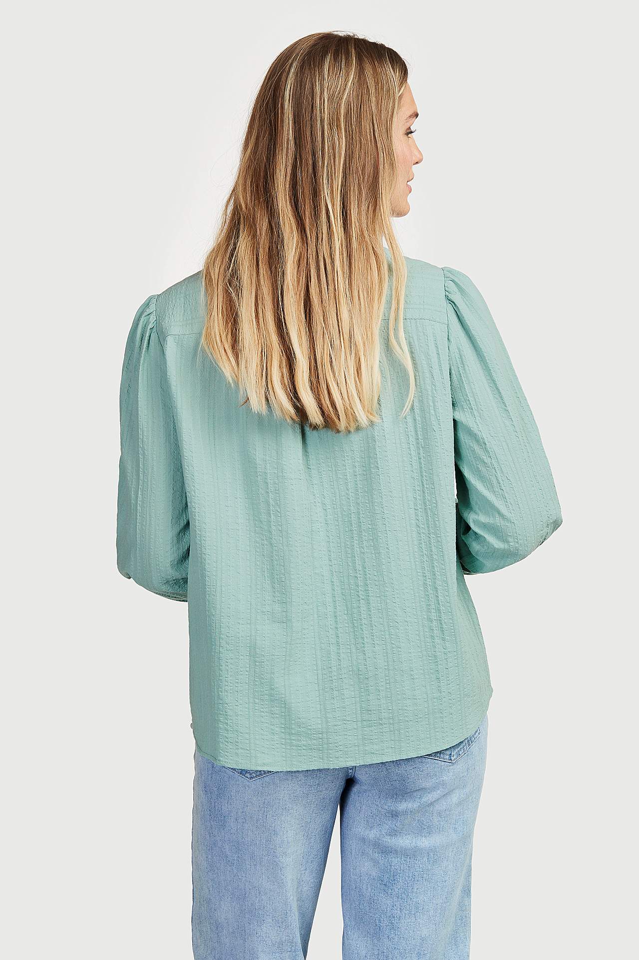 Jacquardmönstrad blus Darlene