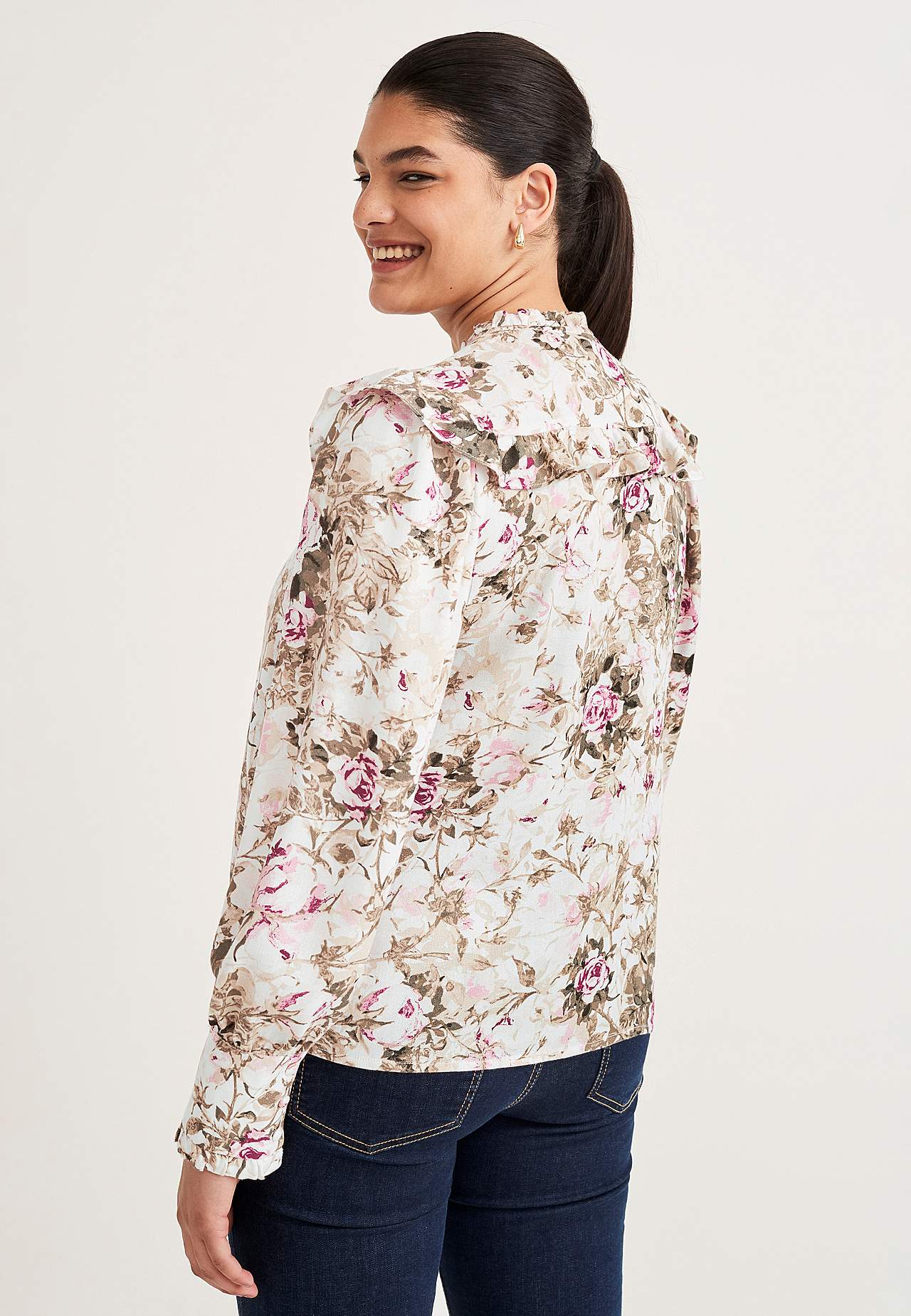 Mönstrad blus Laura