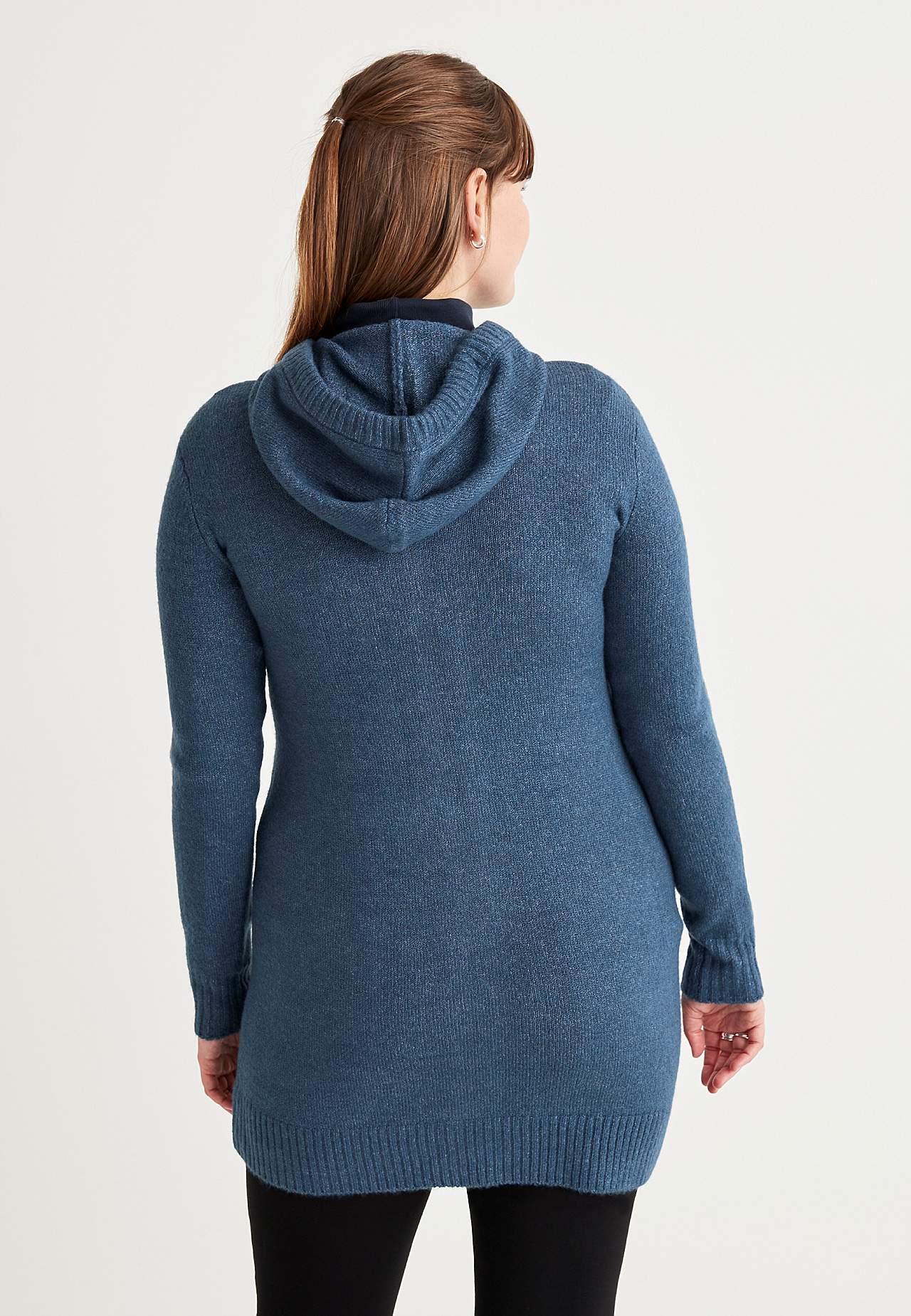 Mjuk cardigan med huva Evelyn