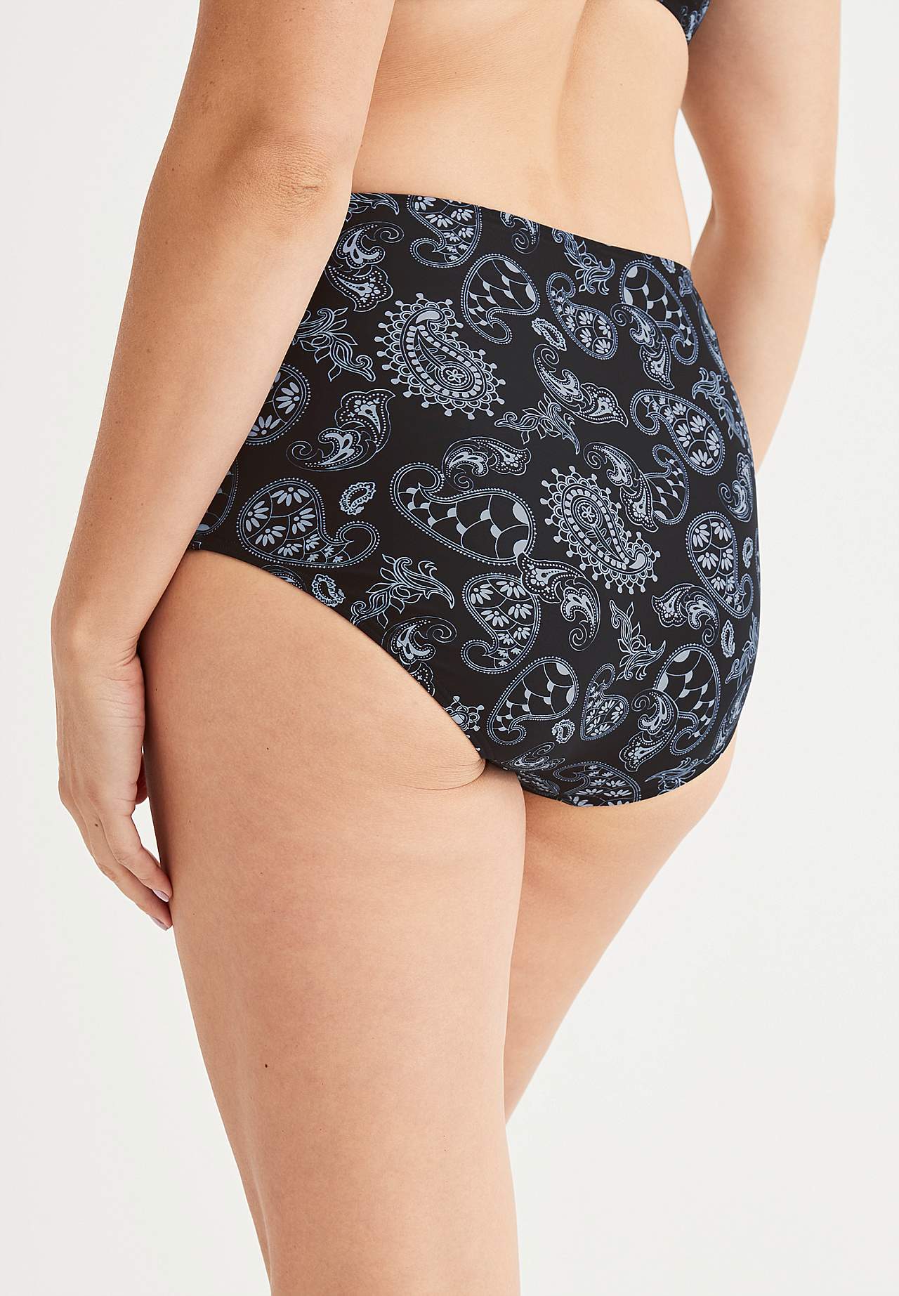 Paisleymönstrad bikinitrosa med hög midja Honolulu