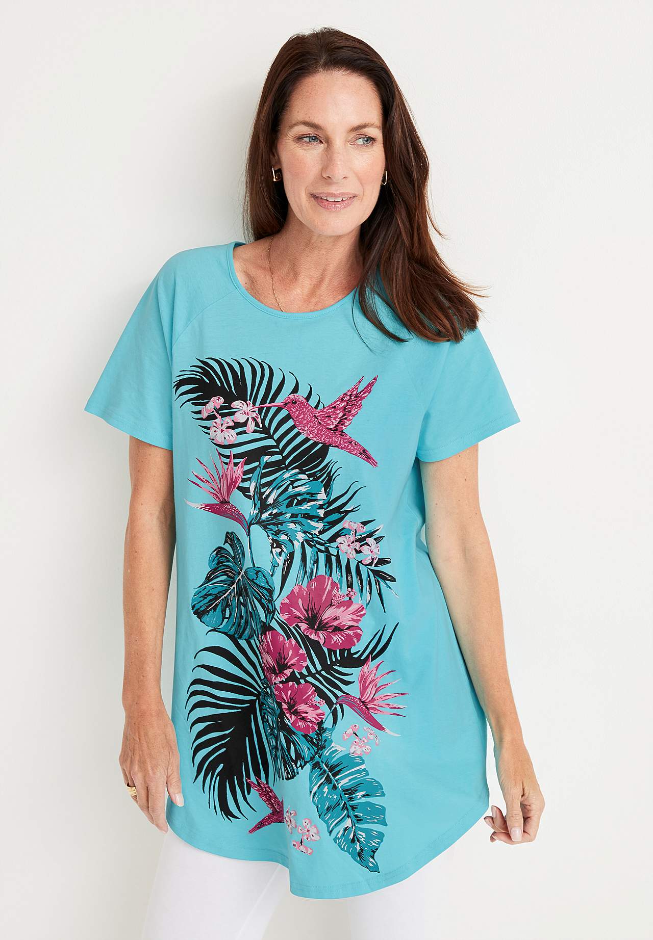 Lång t-shirt Laguna 2-pack