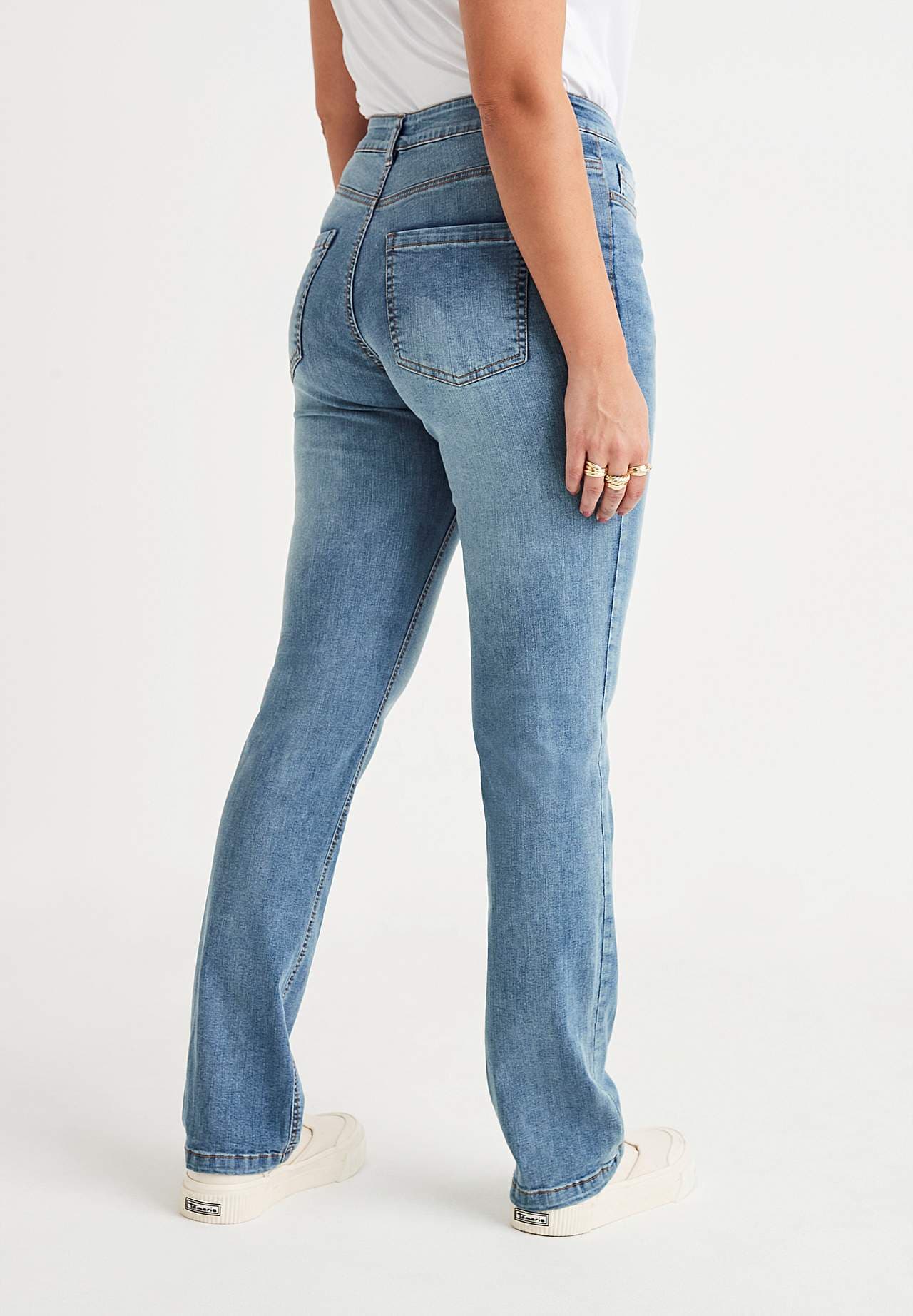 Stretchjeans med rakt ben - tre längder Linnea