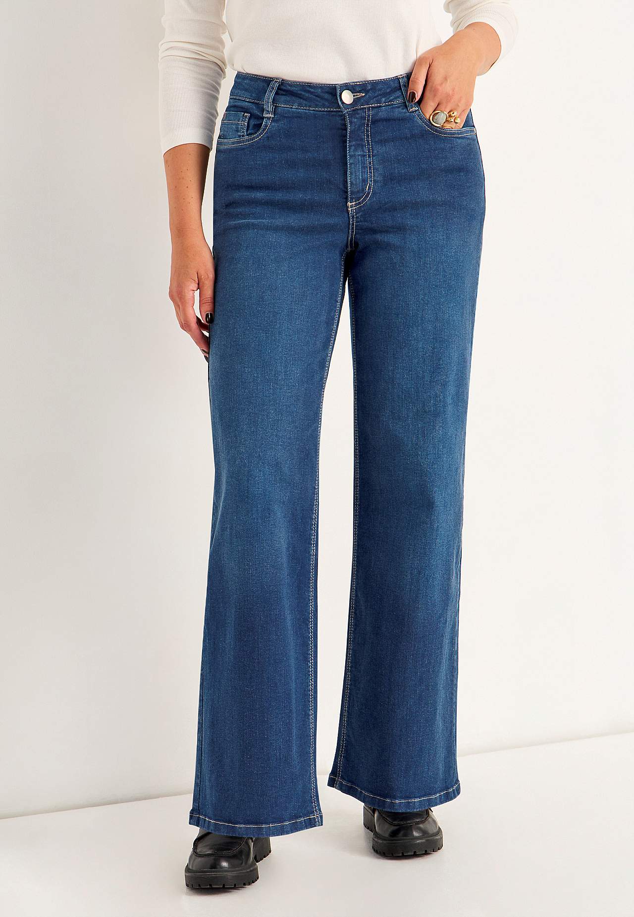 Vida jeans med hög midja Renata