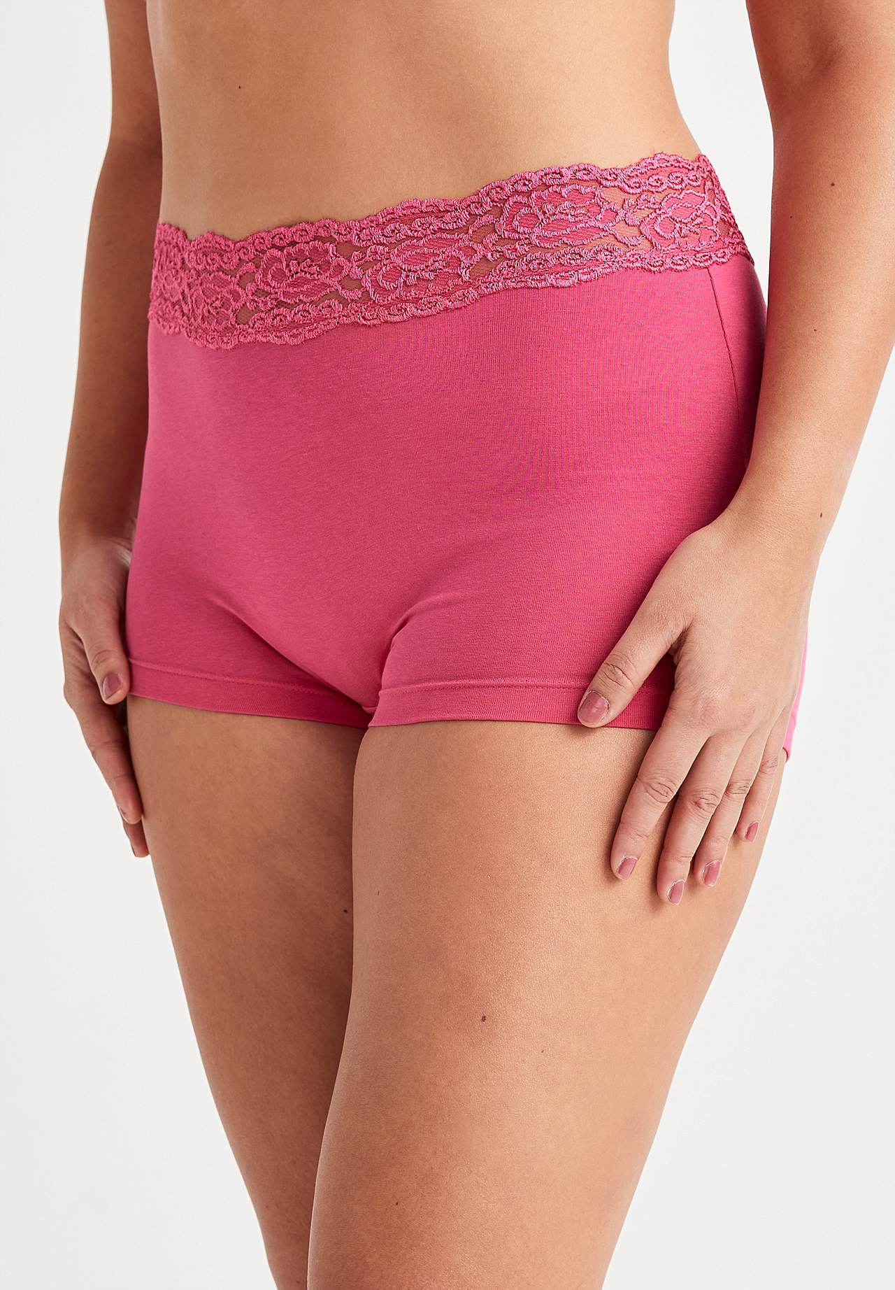 Boxertrosa med spets Julia 2-pack