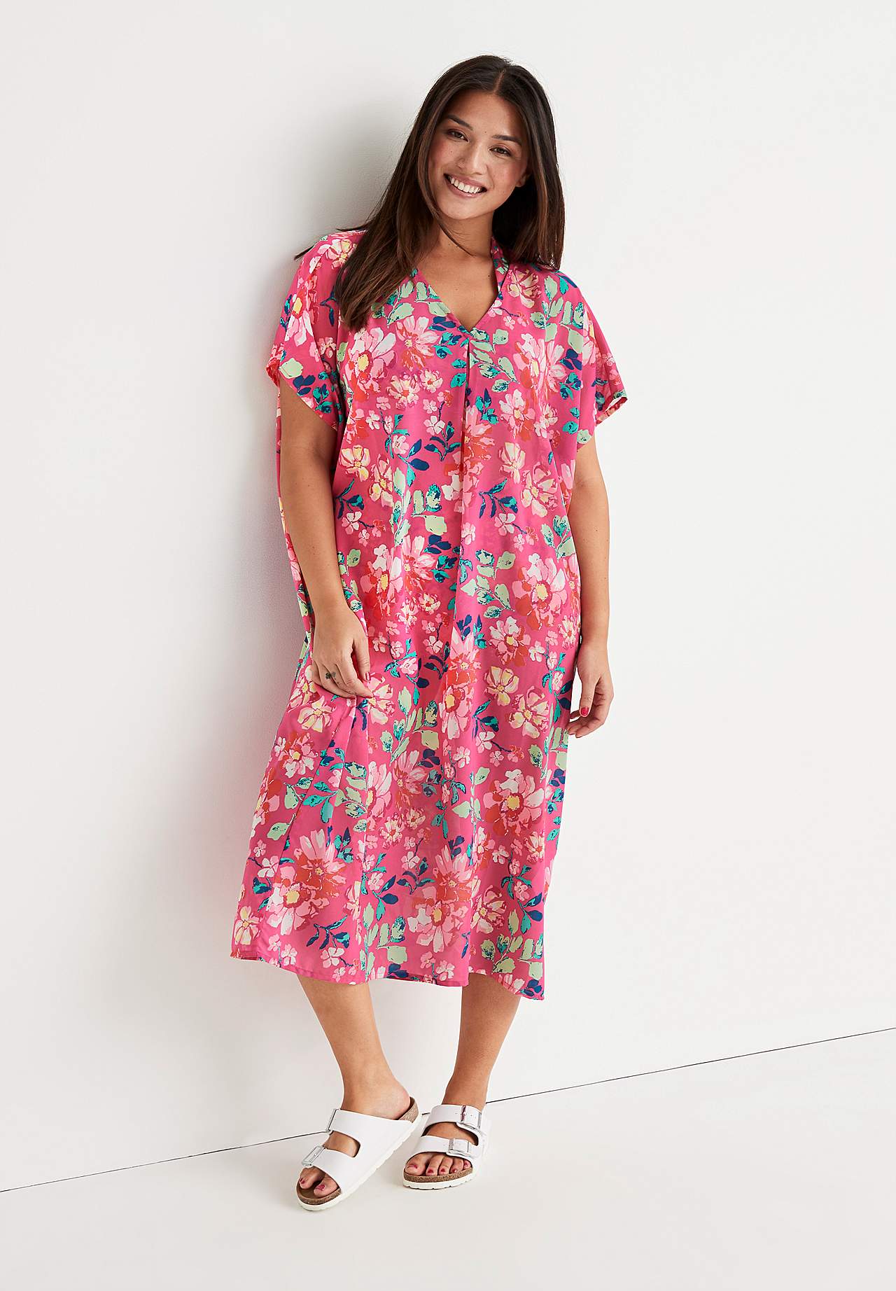 Blommig kaftan Hornbaek