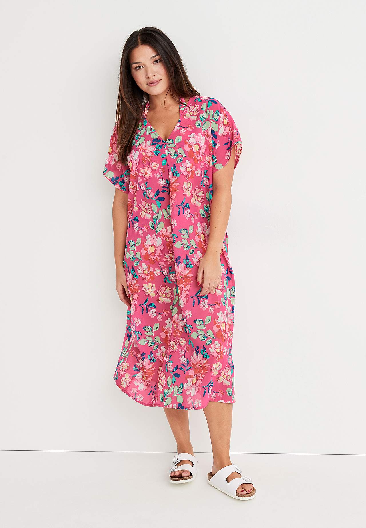 Blommig kaftan Hornbaek
