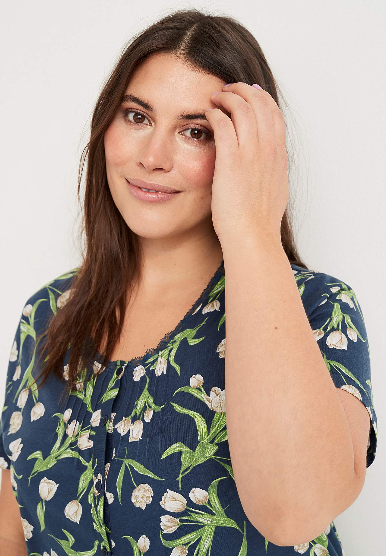 Blommigt nattlinne Hulda