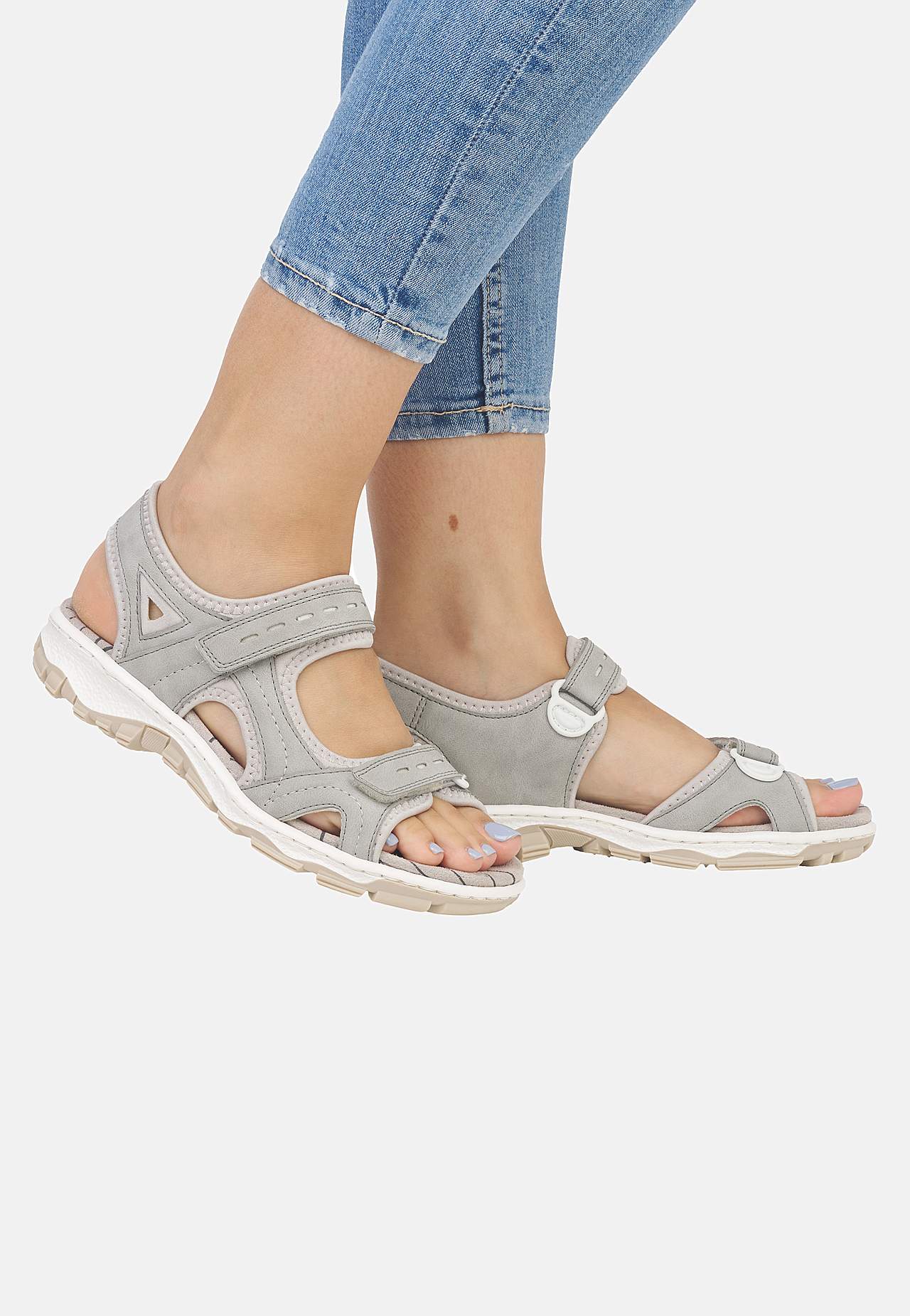 Bekväm sandal med kardborrestängning