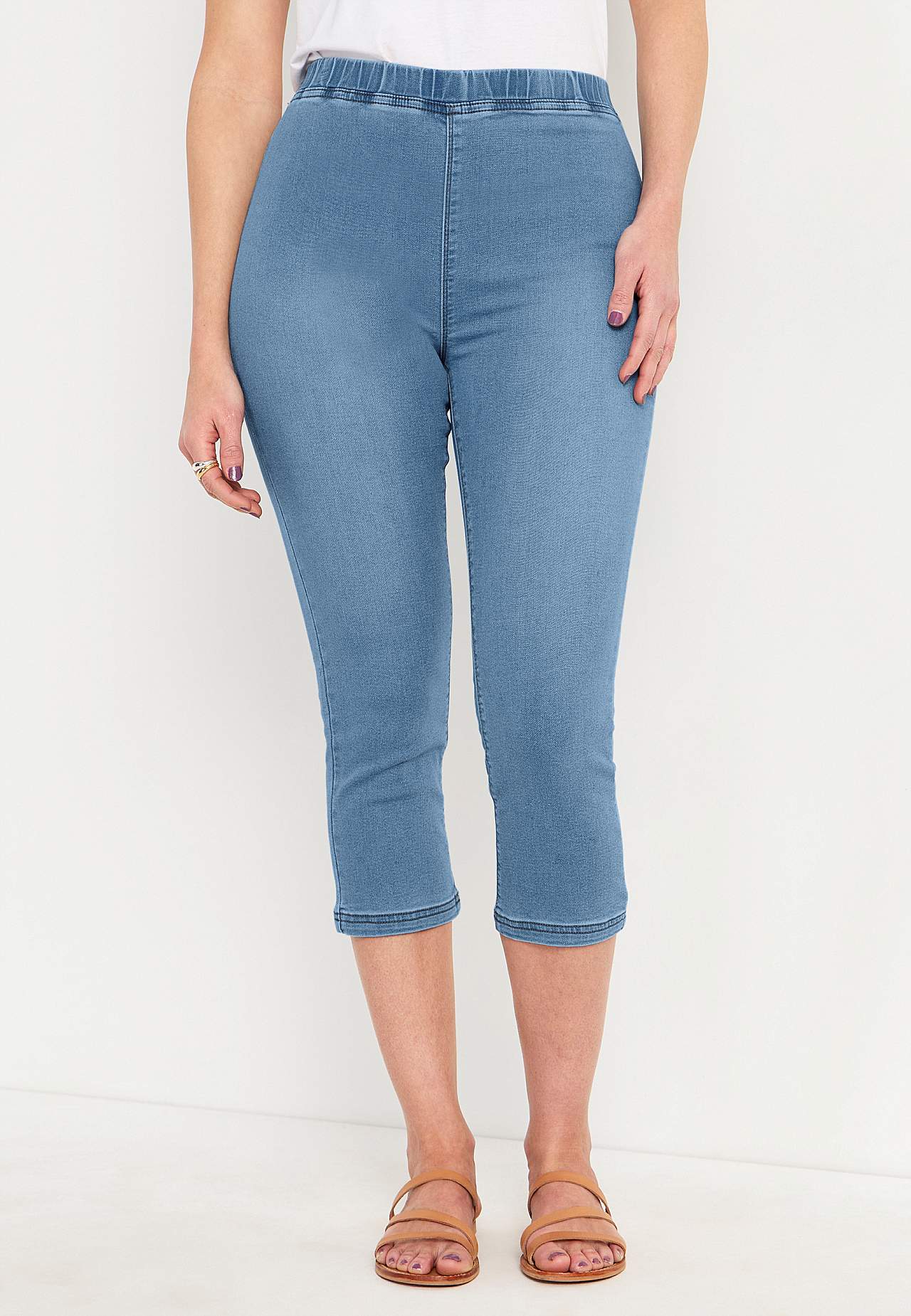 Caprileggings i denim