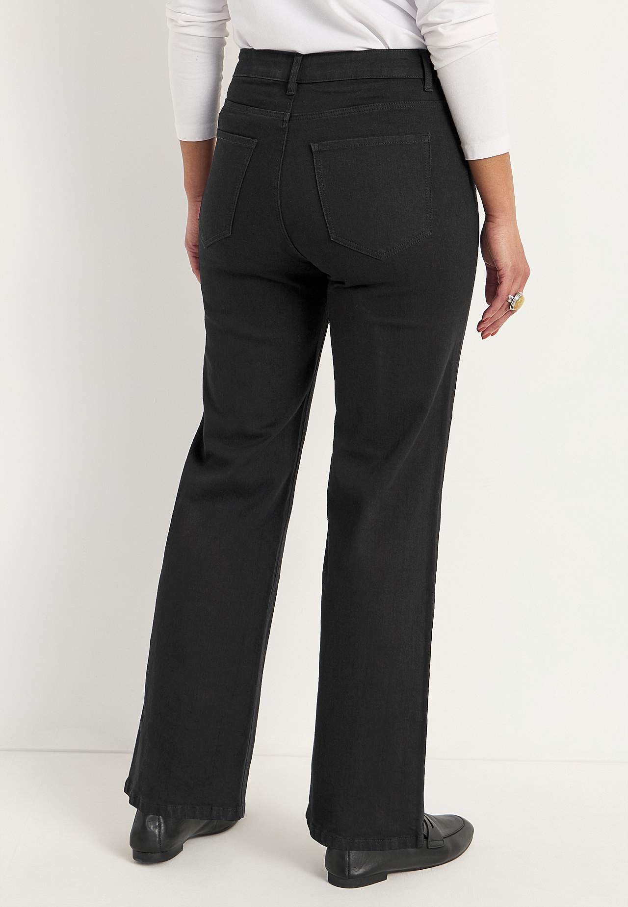 Stretchjeans med hög midja