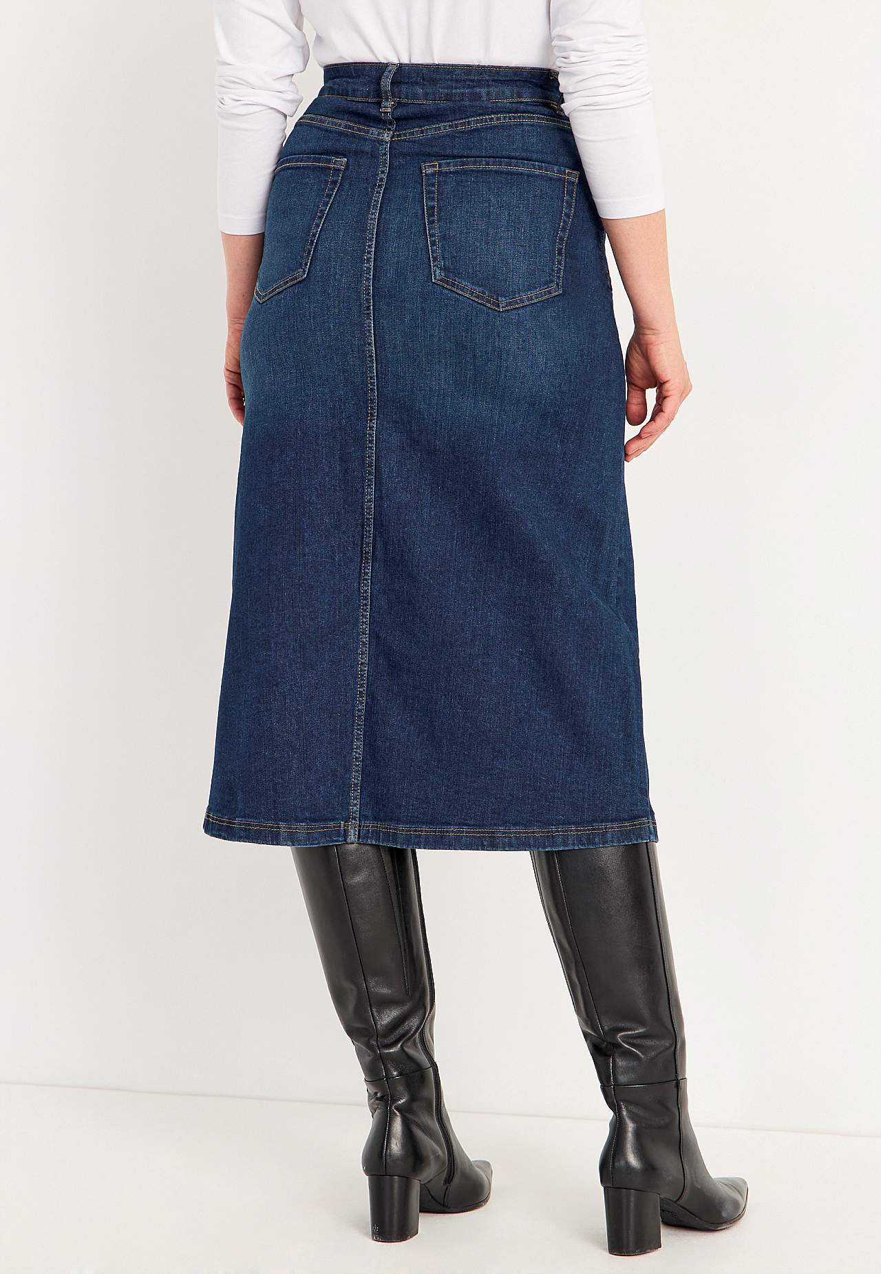 Jeanskjol med slits fram