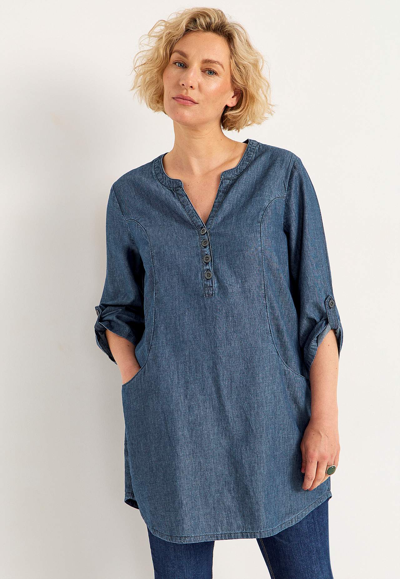 Denimtunika med fickor