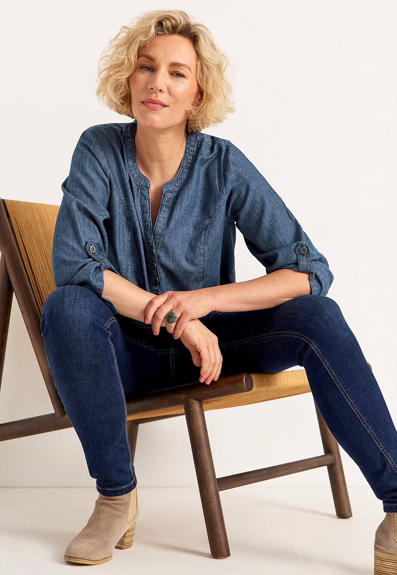 Denimtunika med fickor