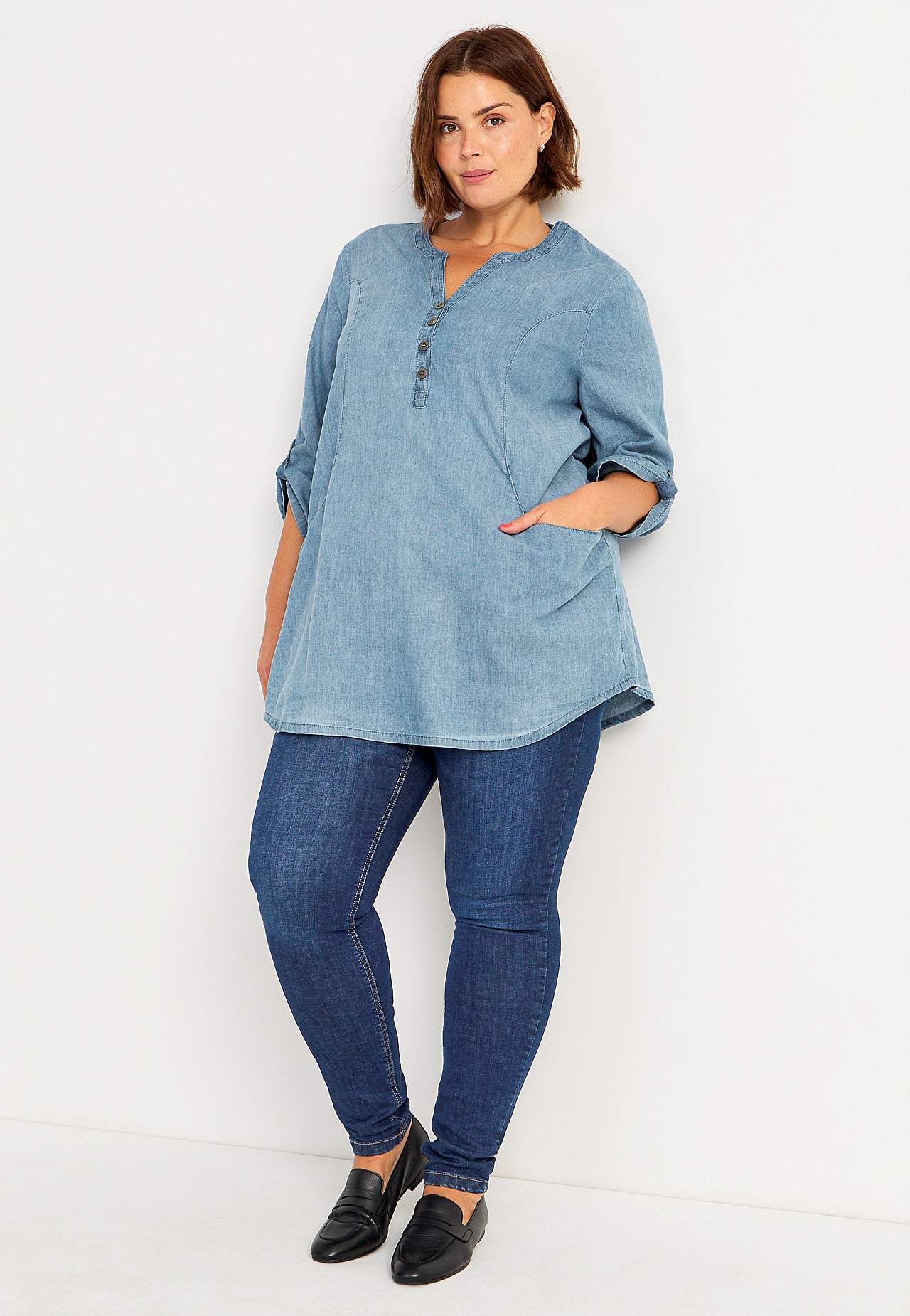 Denimtunika med fickor