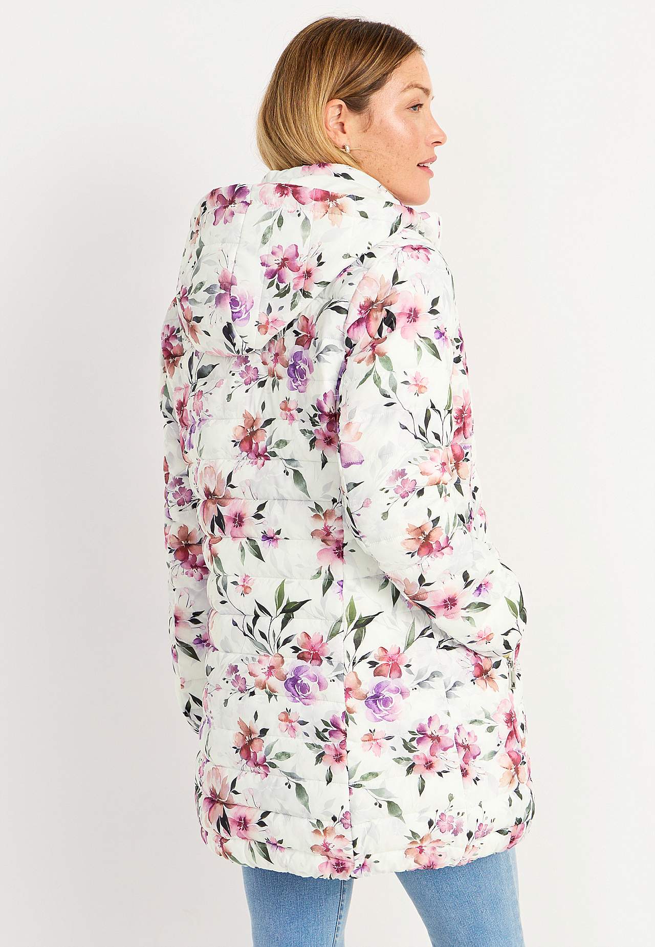 Blommig lättviktsjacka Margit