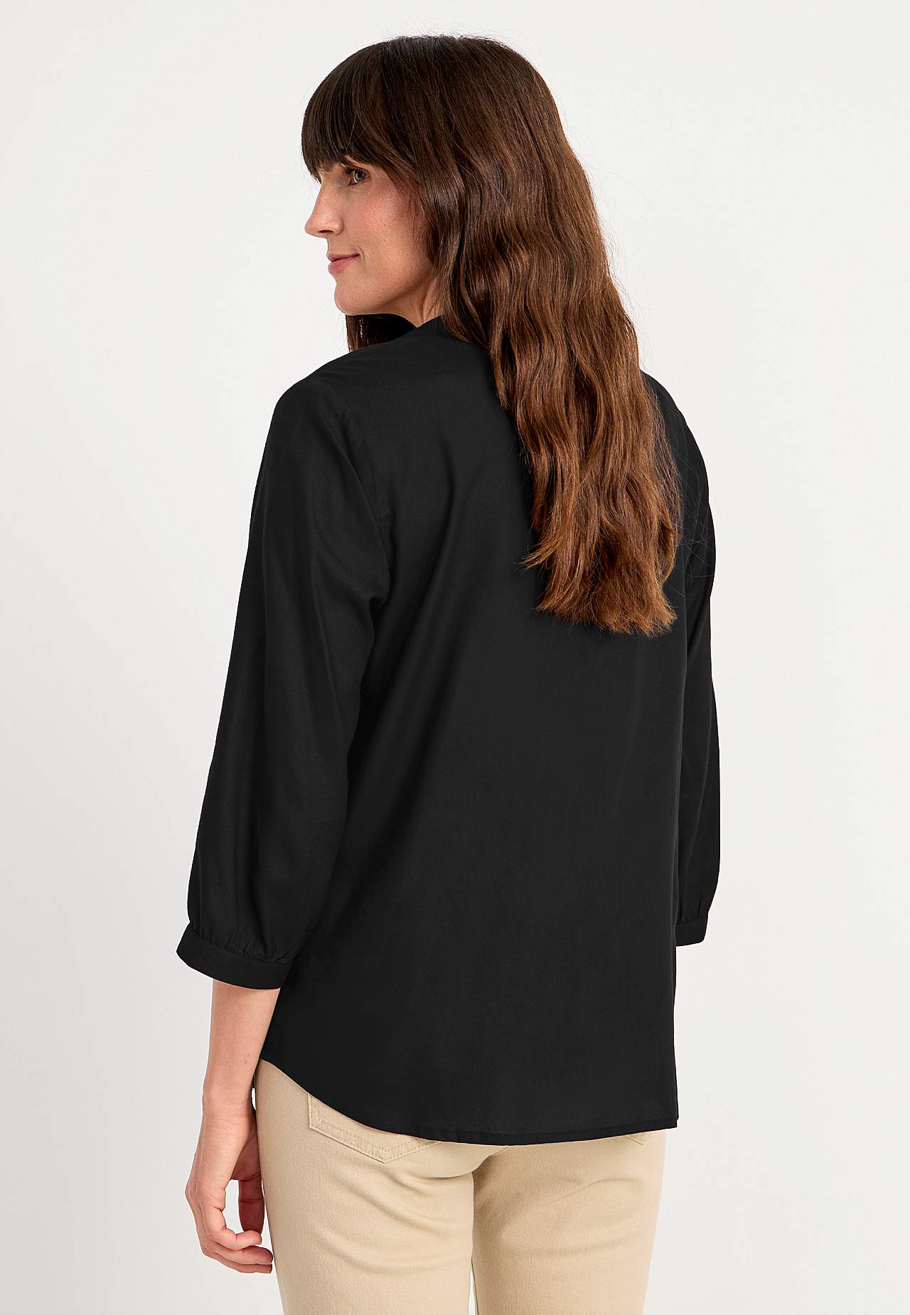 Blus med fickor Marlene
