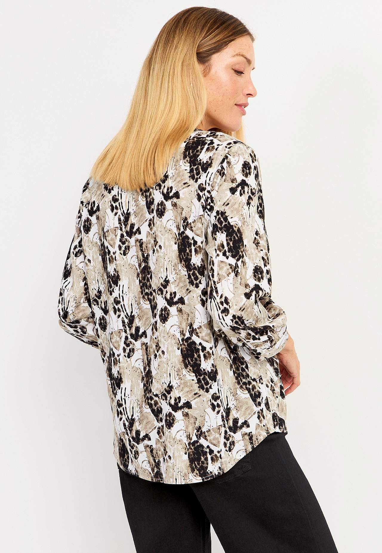 Blus med fickor Marlene