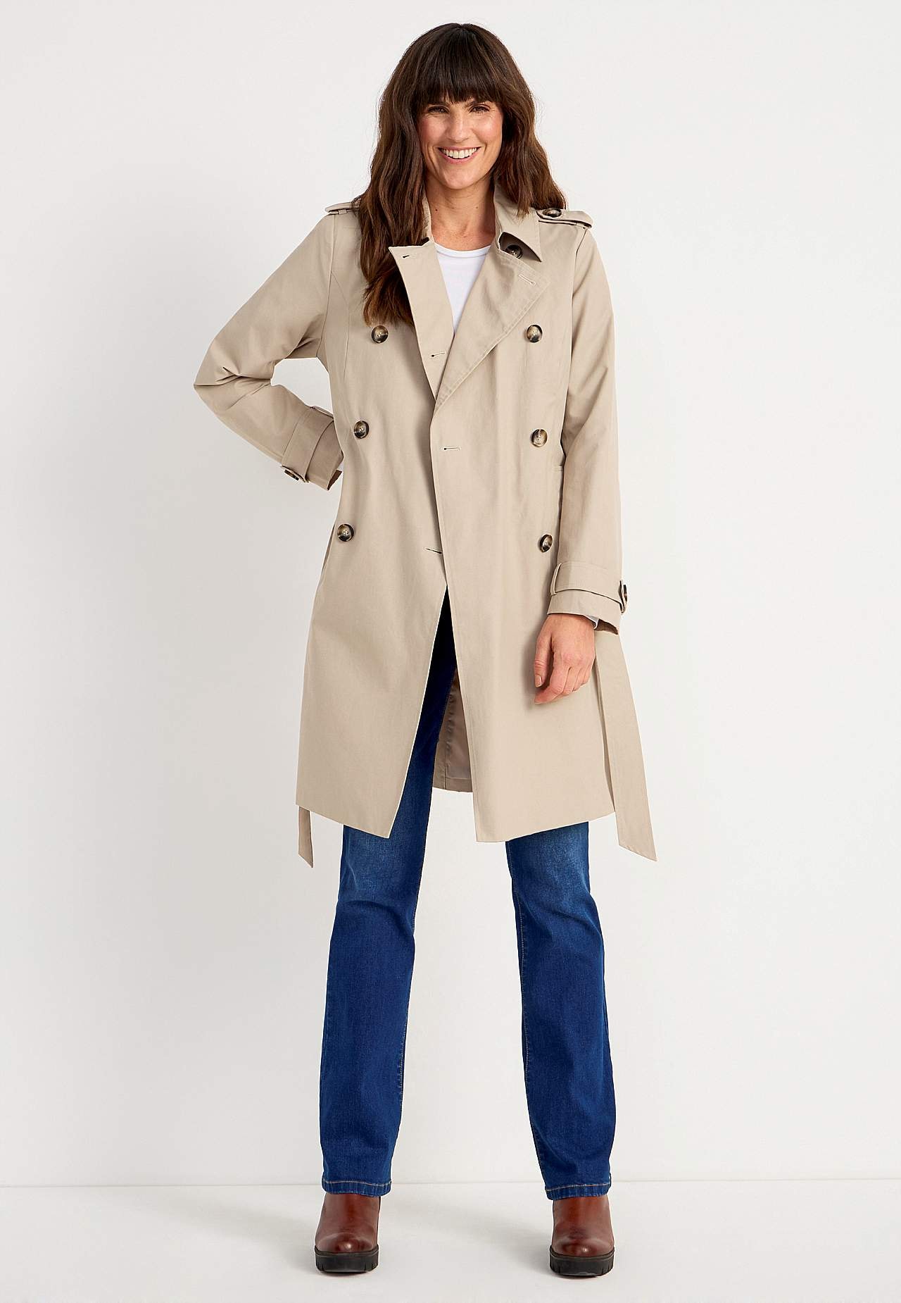Dubbelknäppt trenchcoat Tracy