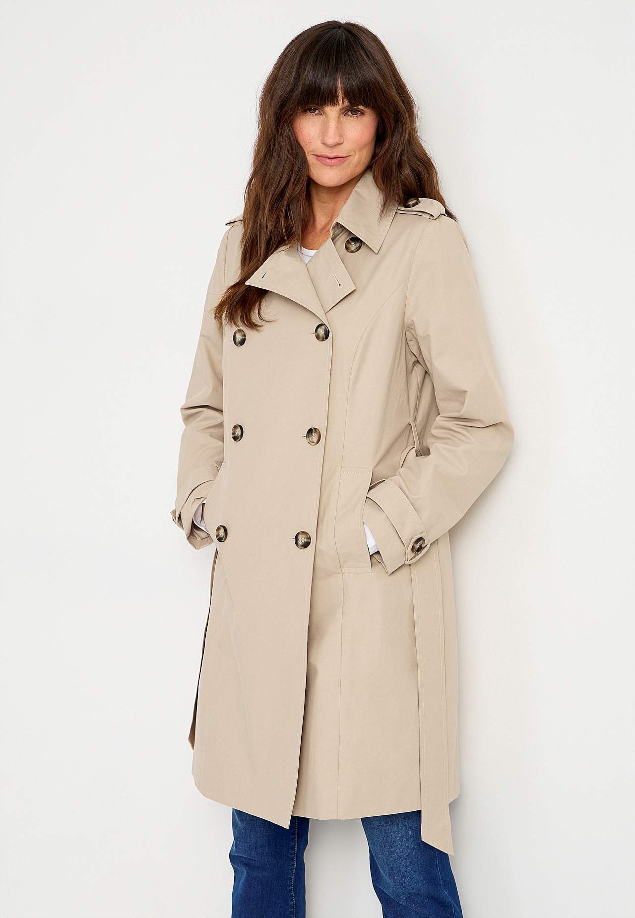 Dubbelknäppt trenchcoat Tracy
