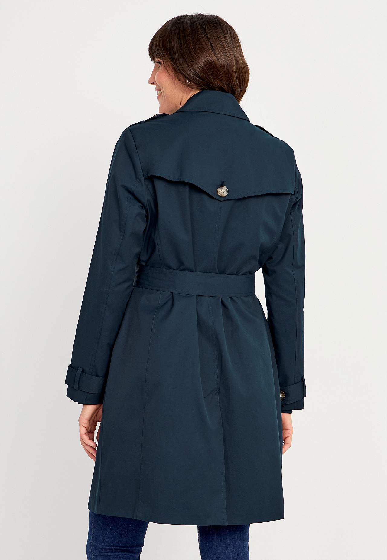 Enkelknäppt trenchcoat