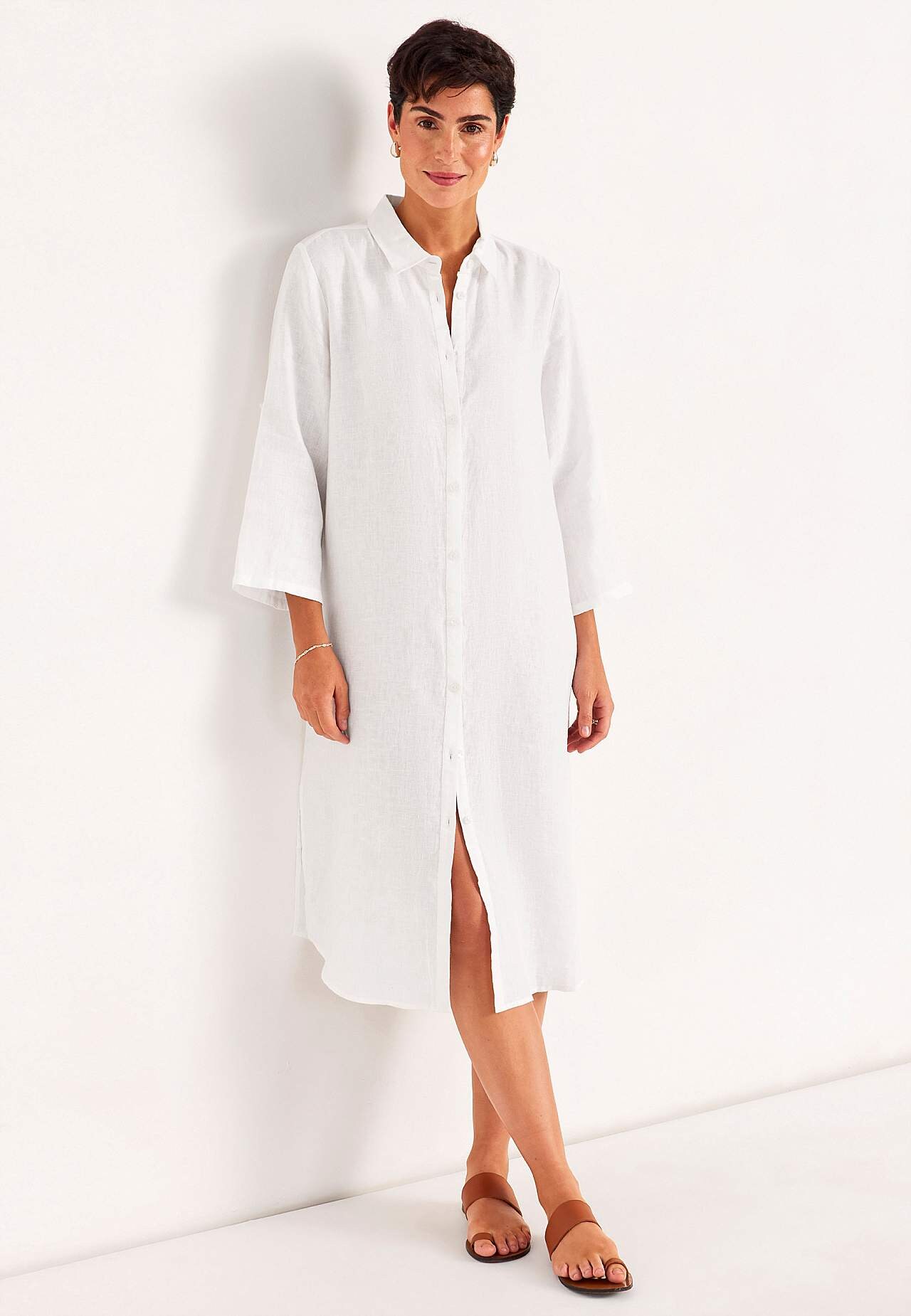 Skjortklänning Premium i lin