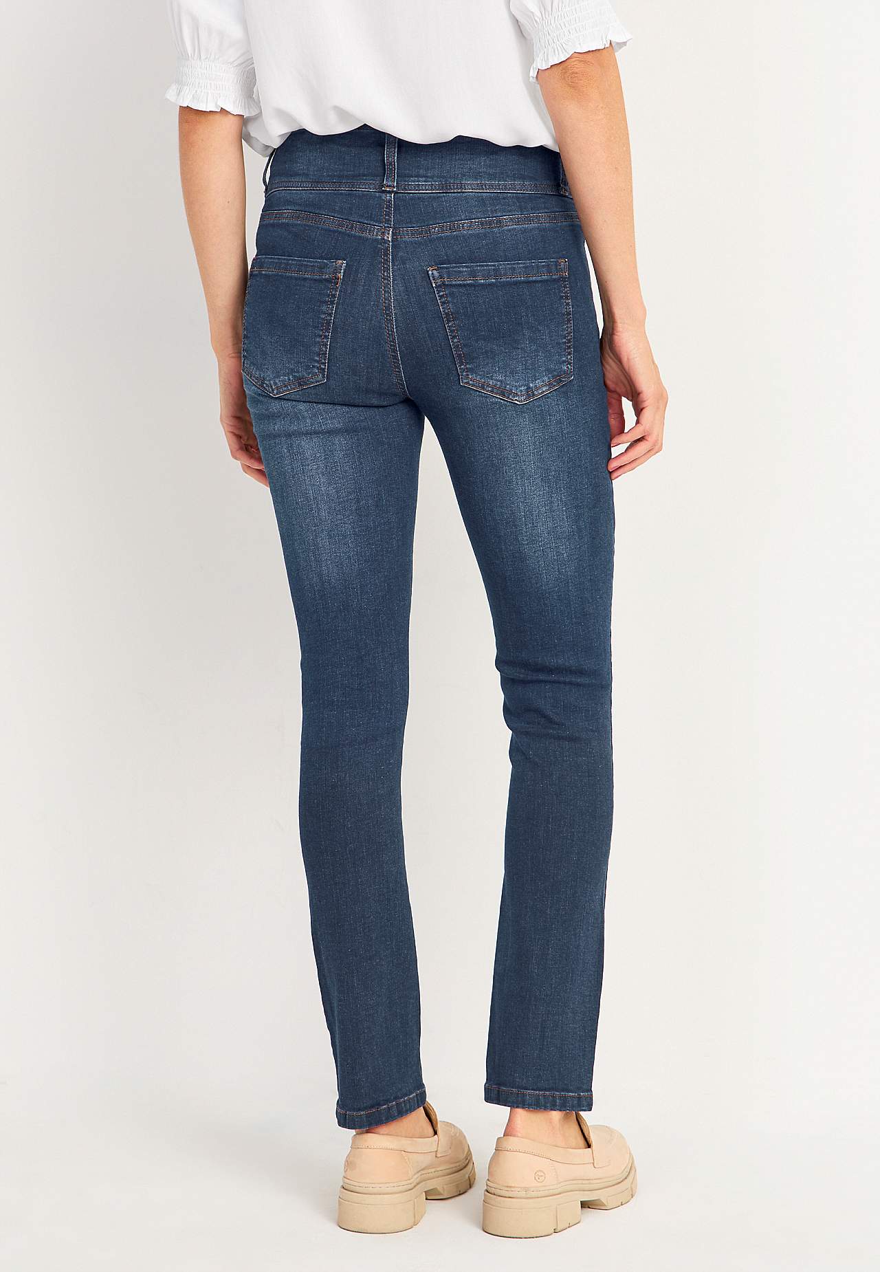 Smala jeans med hög midja - tre längder