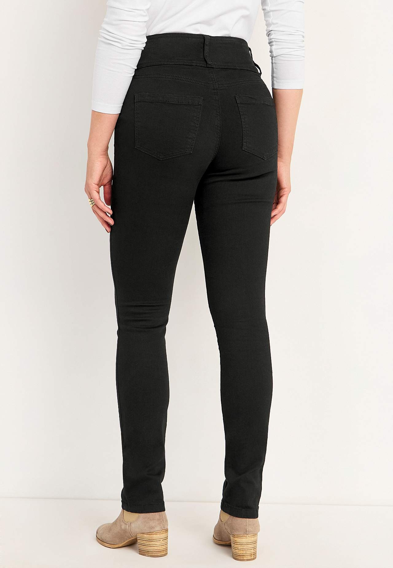 Smala jeans med hög midja - tre längder