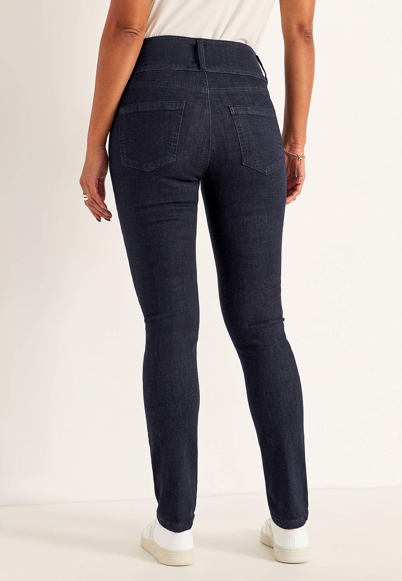 Smala jeans med hög midja - tre längder