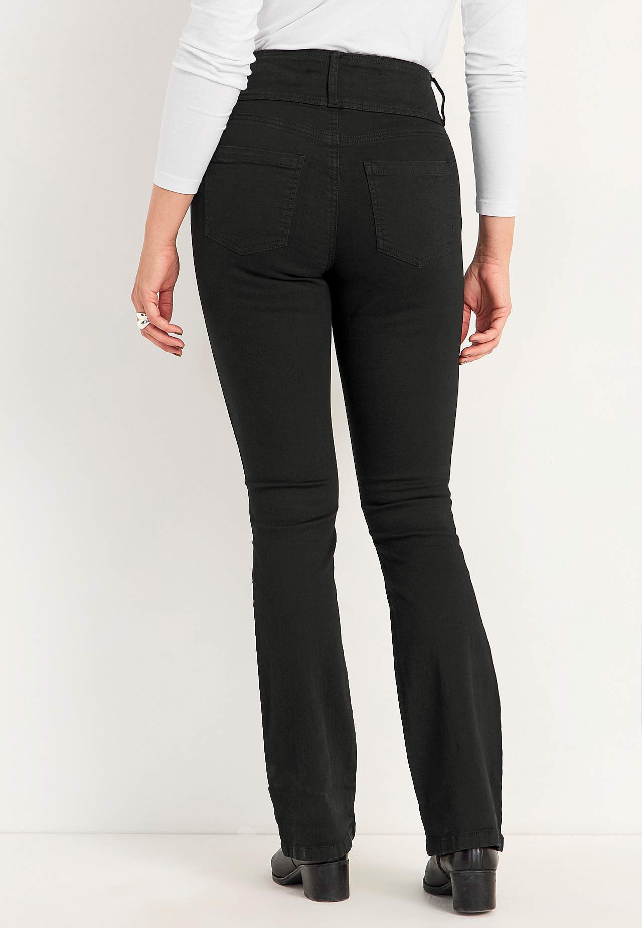 Bootcut jeans med hög midja