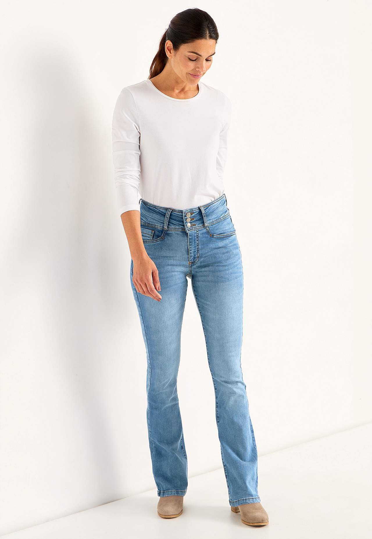 Bootcut jeans med hög midja Jennifer