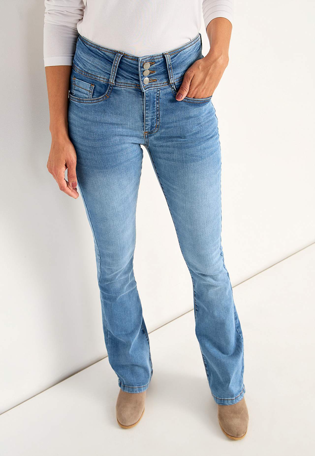 Bootcut jeans med hög midja Jennifer