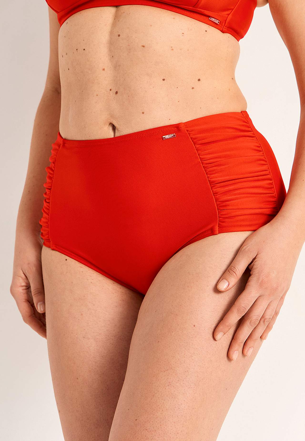 Enfärgad bikinitrosa med hög midja Honolulu