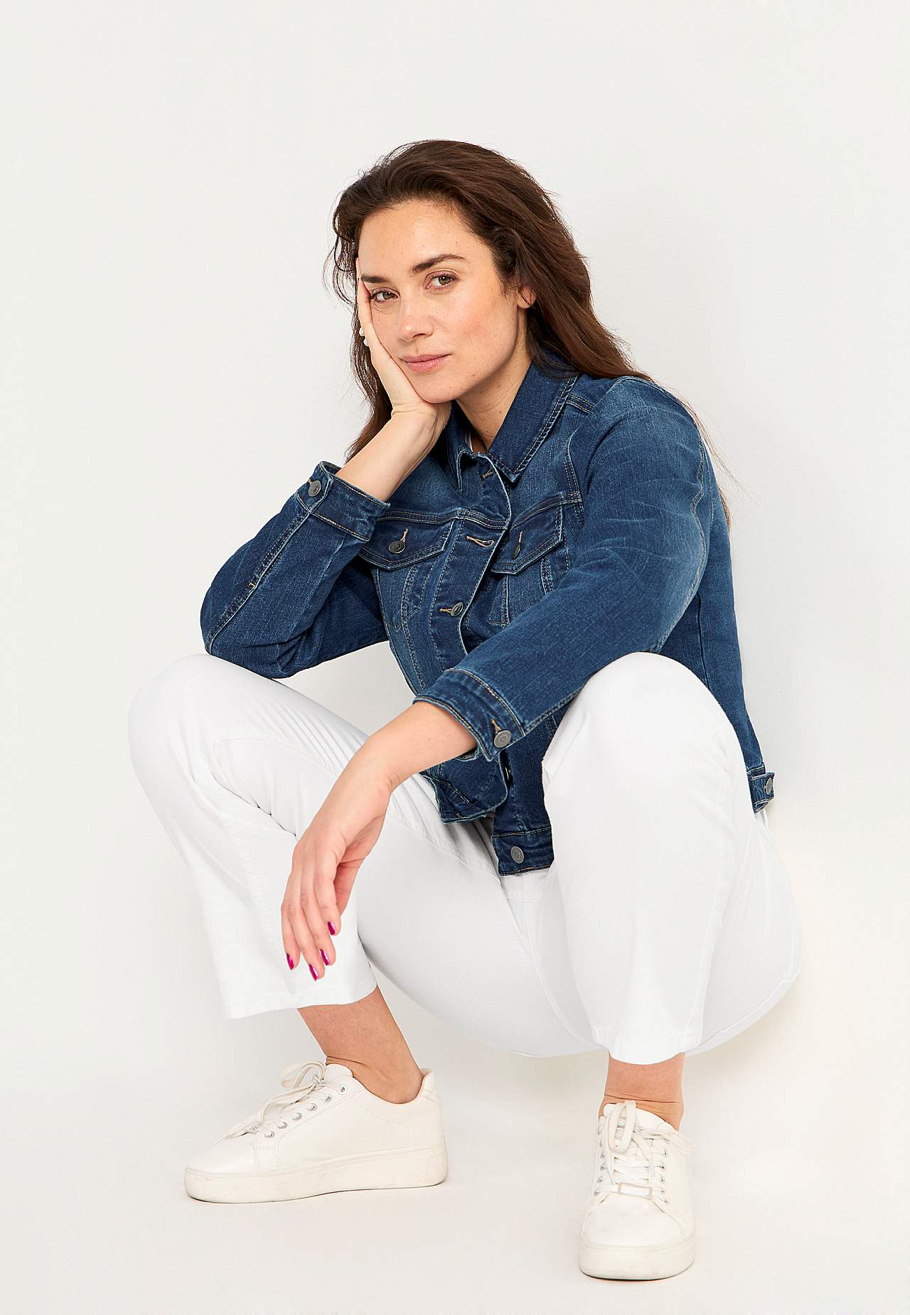 Jeansjacka med stretch
