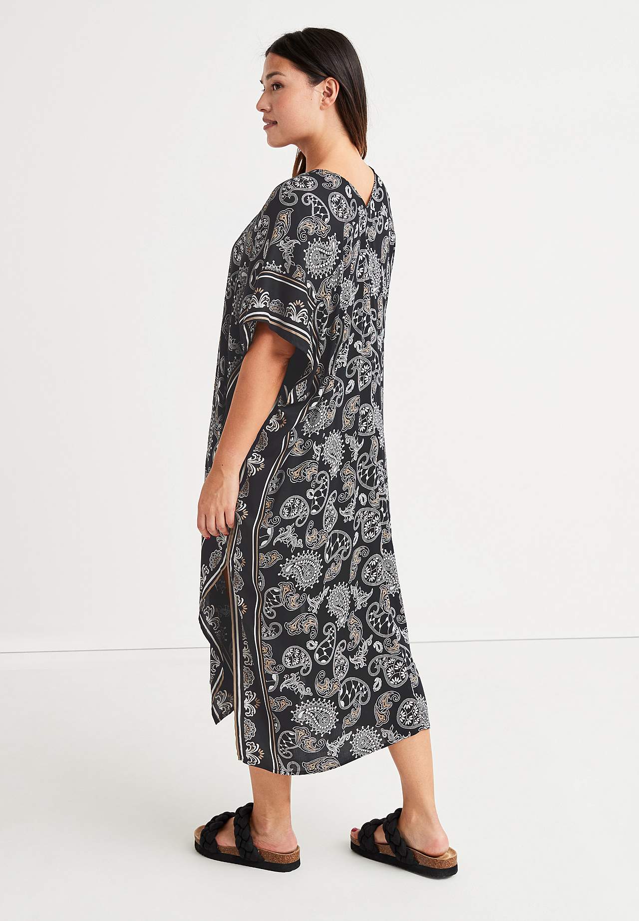 Strandkaftan med knappar