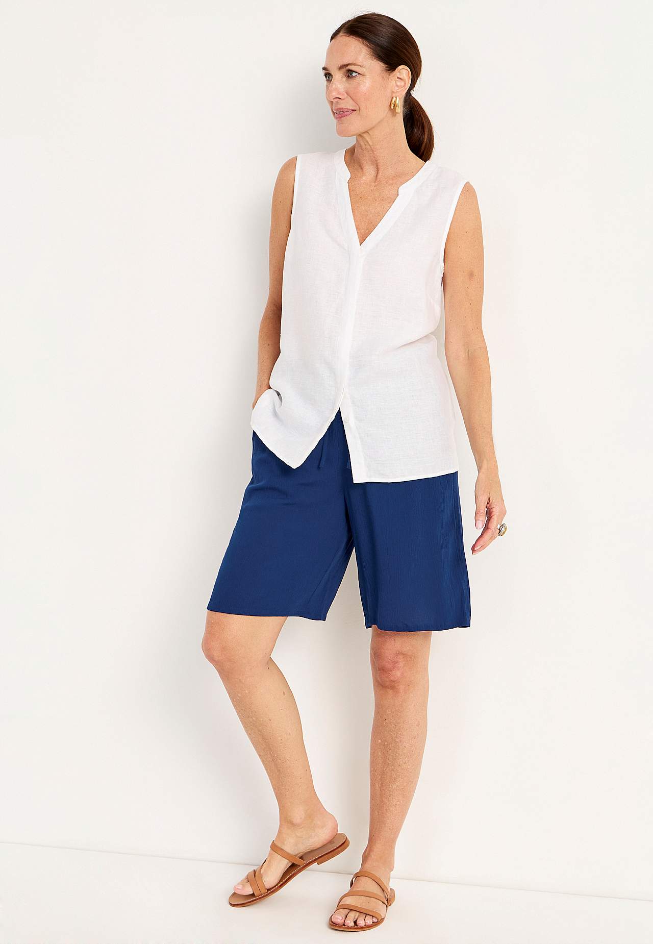 Shorts i crepe kvalitet