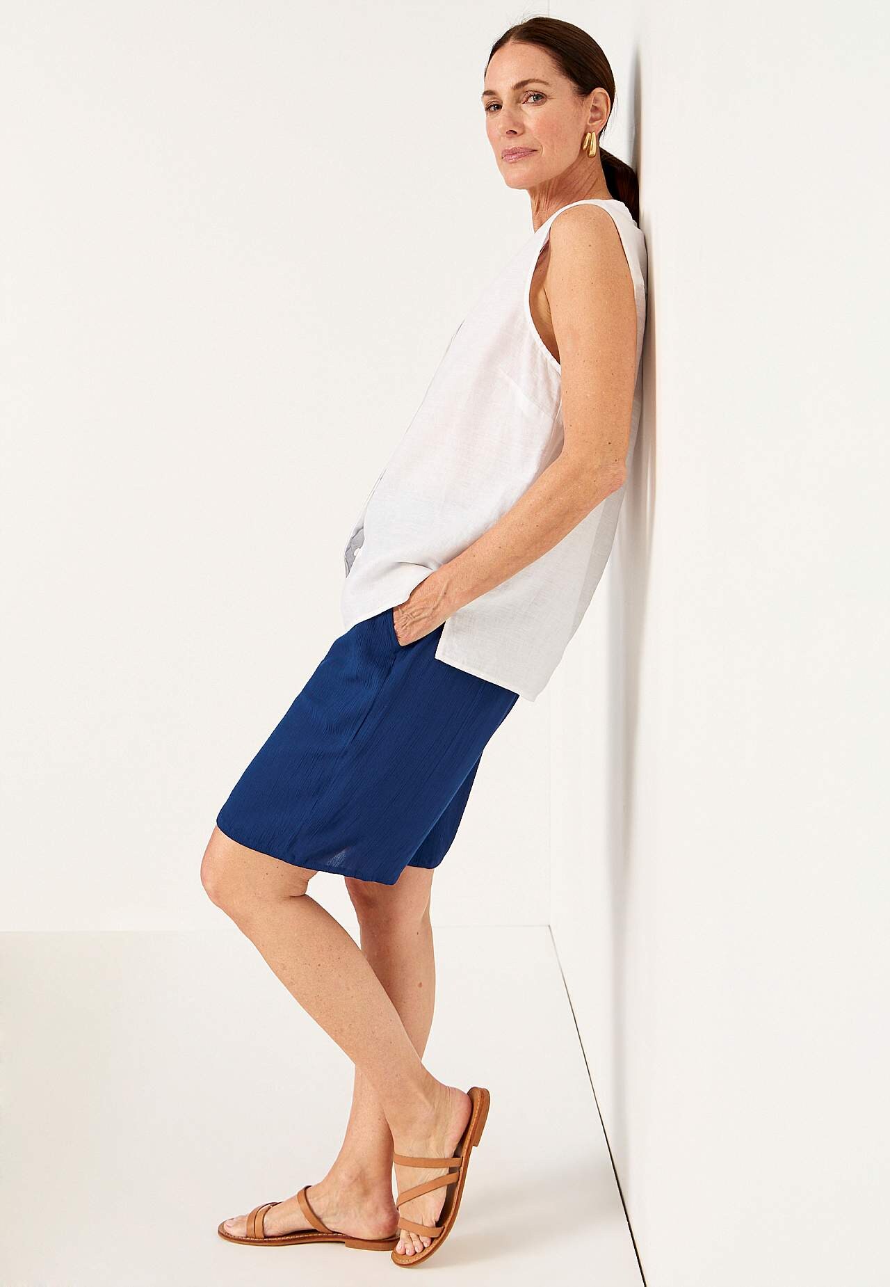 Shorts i crepe kvalitet