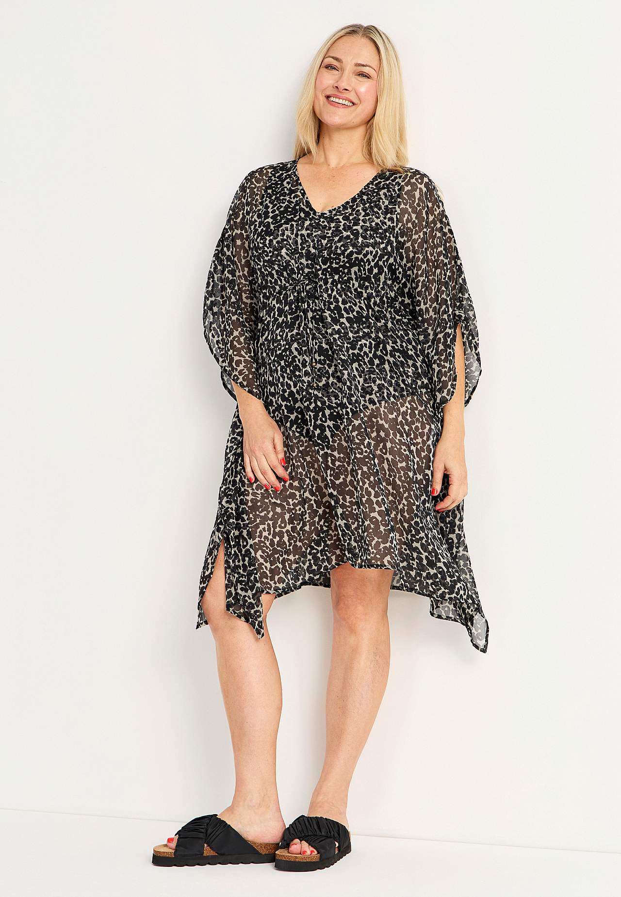 Mönstrad strandkaftan