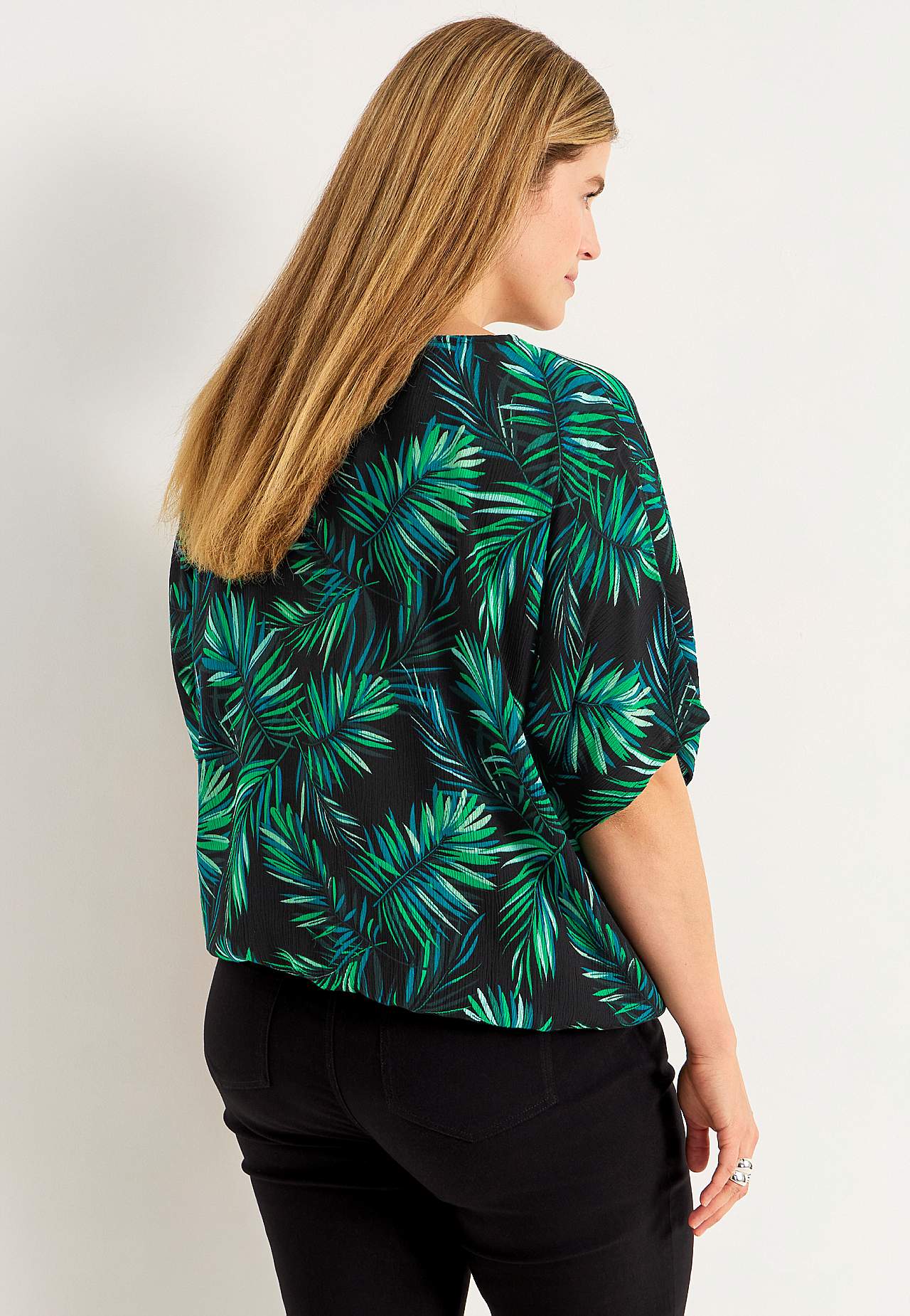 Blus i viskoscrêpe Sanna