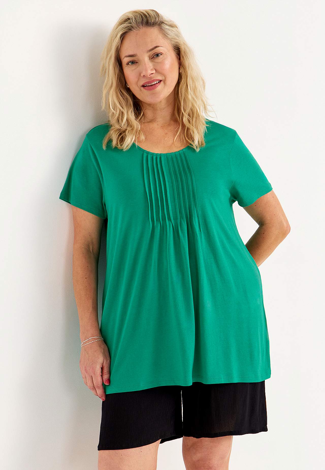 Kortärmad trikåtunika