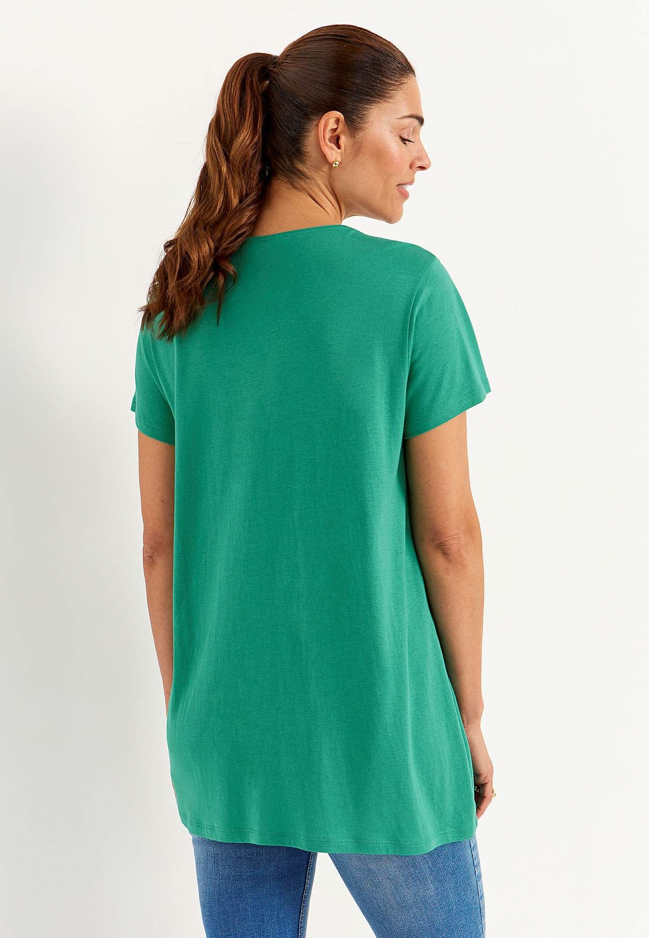 Kortärmad trikåtunika