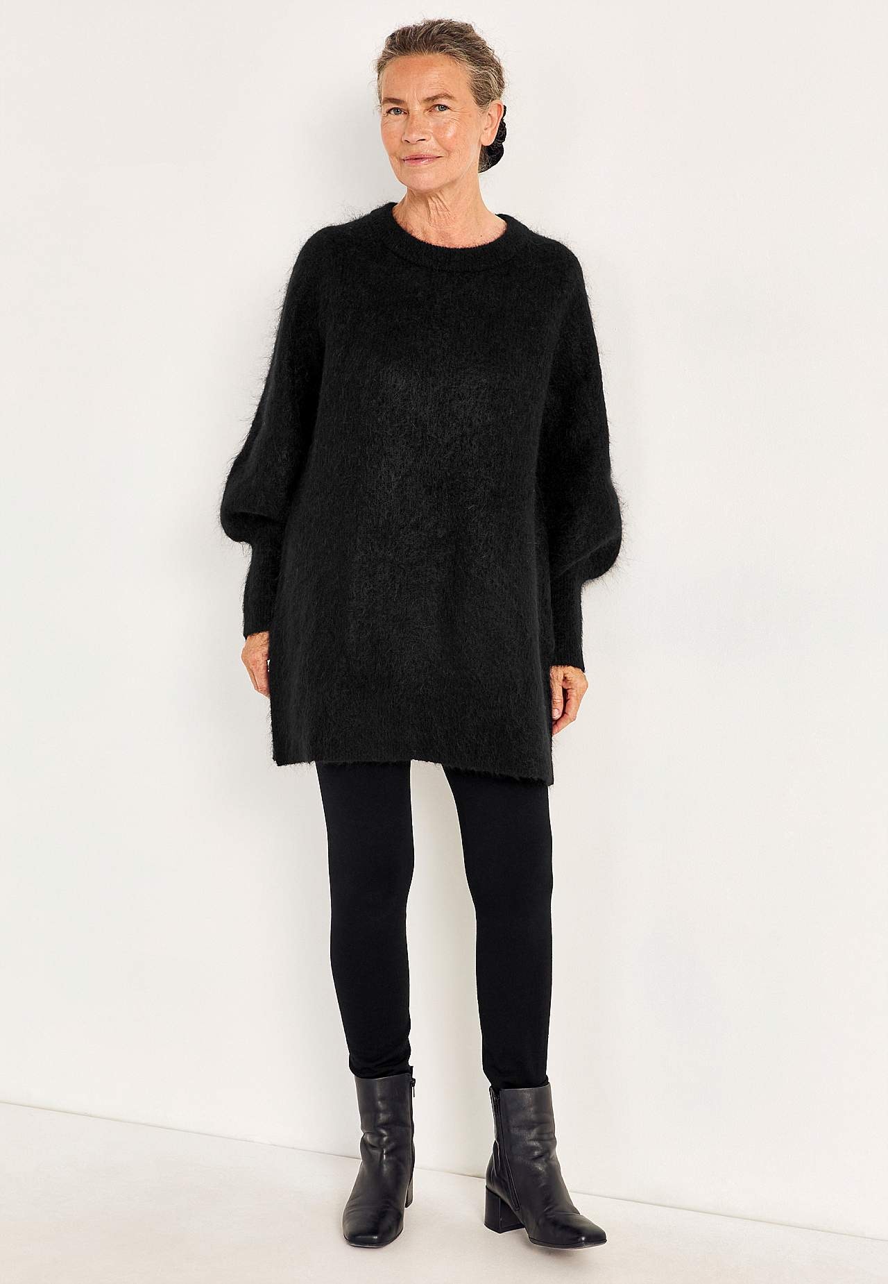 Tunika Premium i mohair- och ullblandning